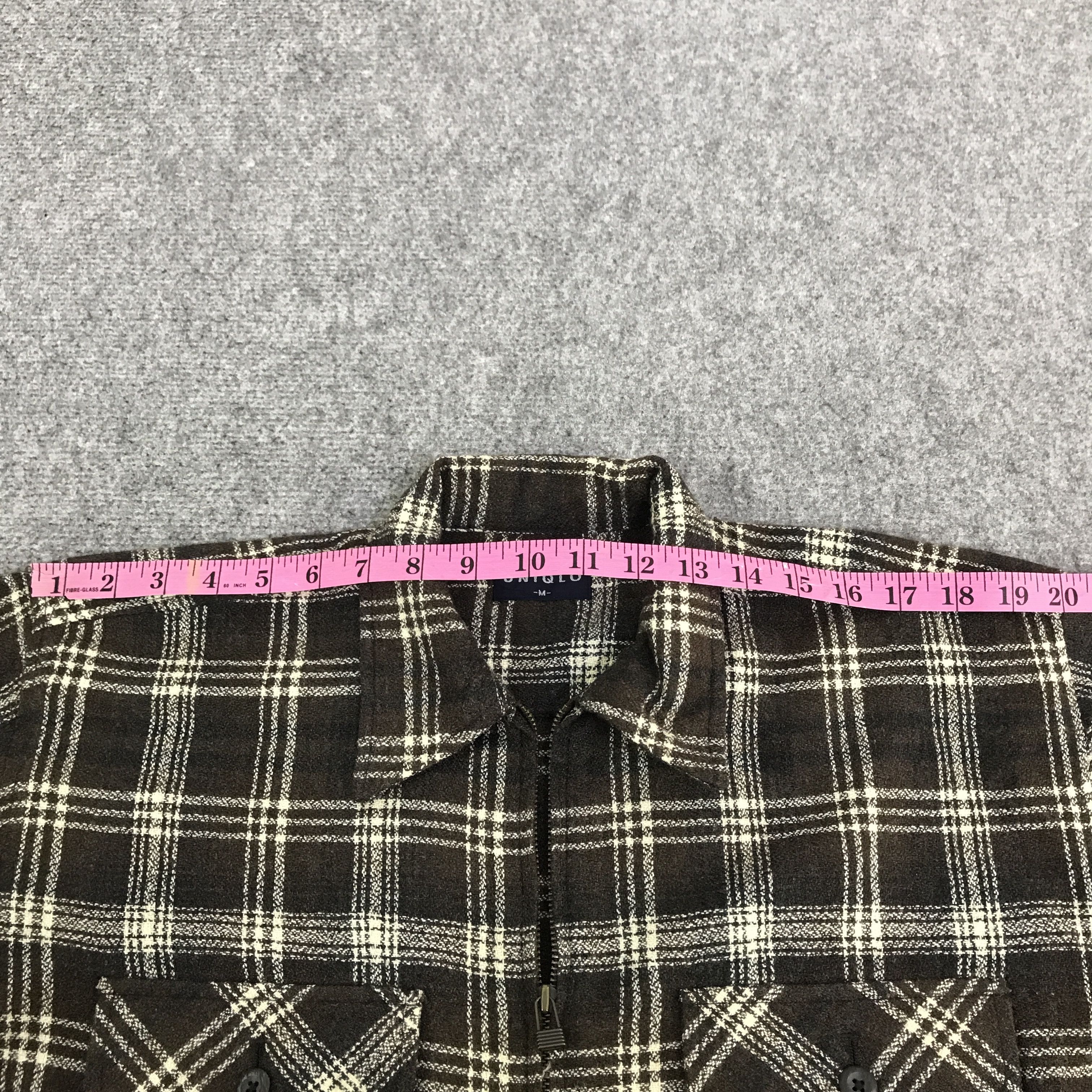 Uniqlo Vtg uniqlo tartan zip jacket K116B3 Size US M / EU 48-50 / 2 - 6 Thumbnail