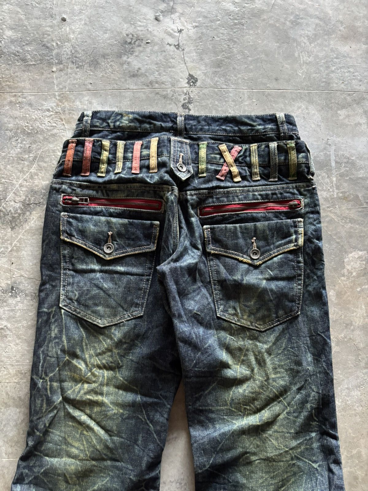 Hysteric Glamour ANTFUI double waist japanese rusty crazy sick washed punk Size US 30 / EU 46 - 13 Thumbnail