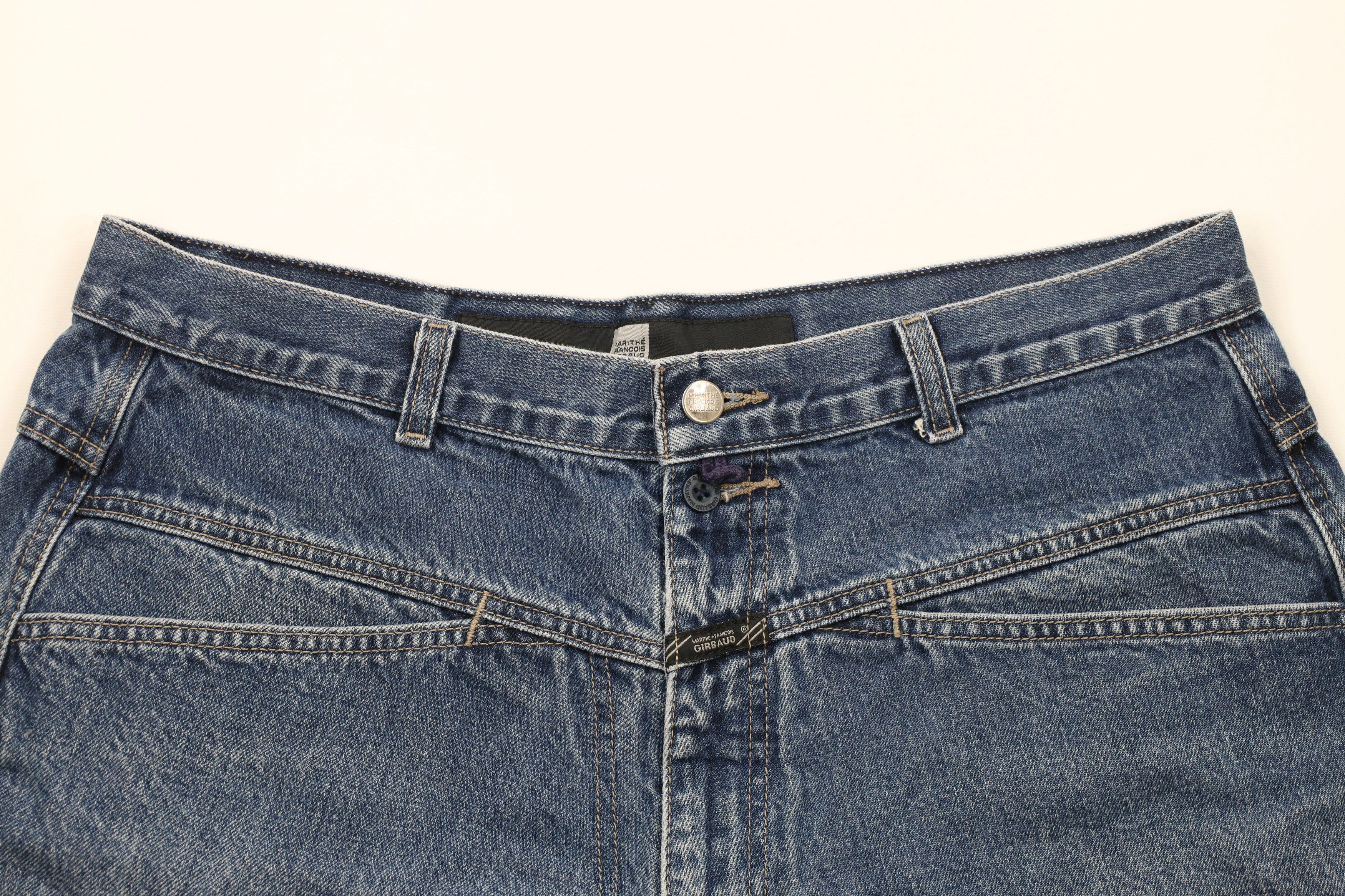 Marithe + Francois Girbaud × Vintage Vintage 90s Marithe Francois Girbaud Fit Denim Jean Shorts Size US 36 / EU 52 - 2 Thumbnail