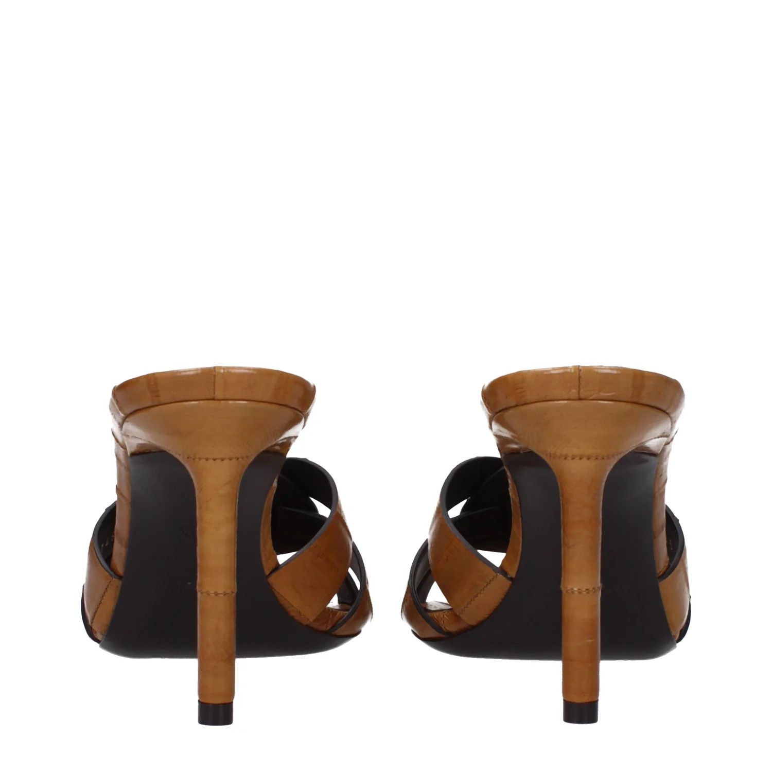ob1o1e1124 Leather Sandals in Brown