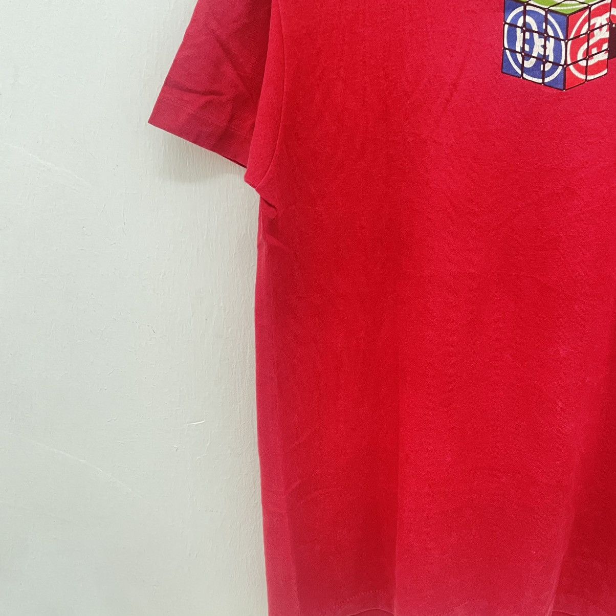 Stussy Men's Vintage Stussy Rubic Cube Shirt Size Large Red Colour Size US L / EU 52-54 / 3 - 6 Thumbnail