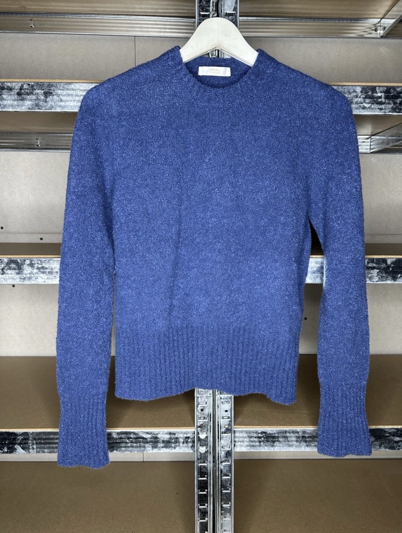 Fedeli Fedeli Italy Women's Blue Cashmere Sweater IT 42 Soft Knit Size M / US 6-8 / IT 42-44 - 1 Thumbnail