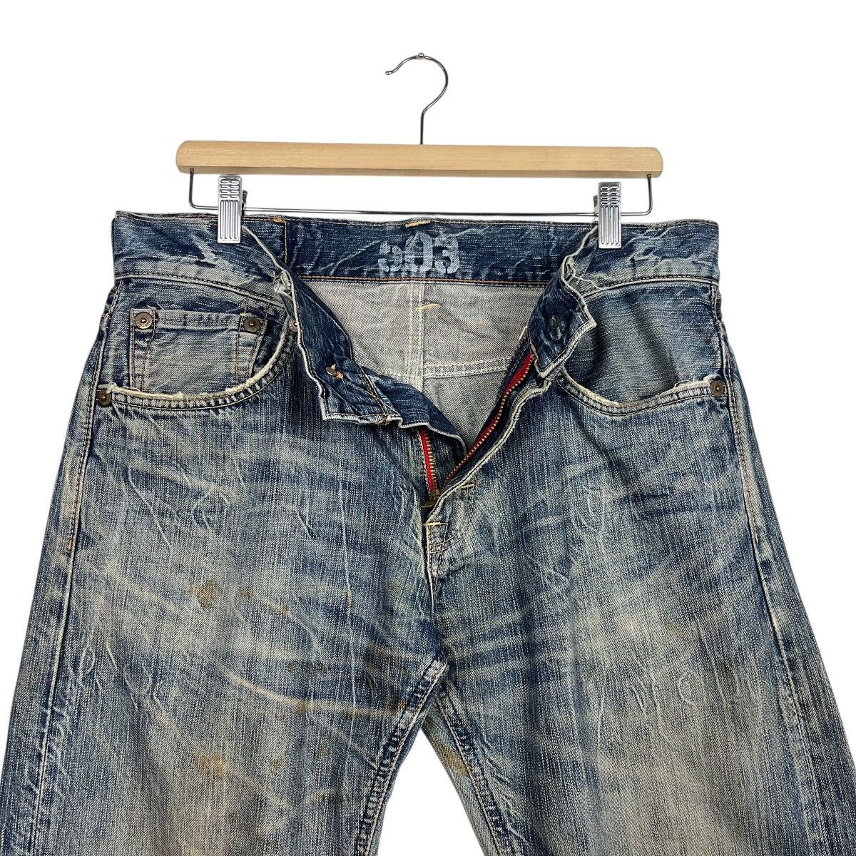 Edwin Vintage Edwin Distressed Denim Jeans Size US 34 / EU 50 - 15 Thumbnail