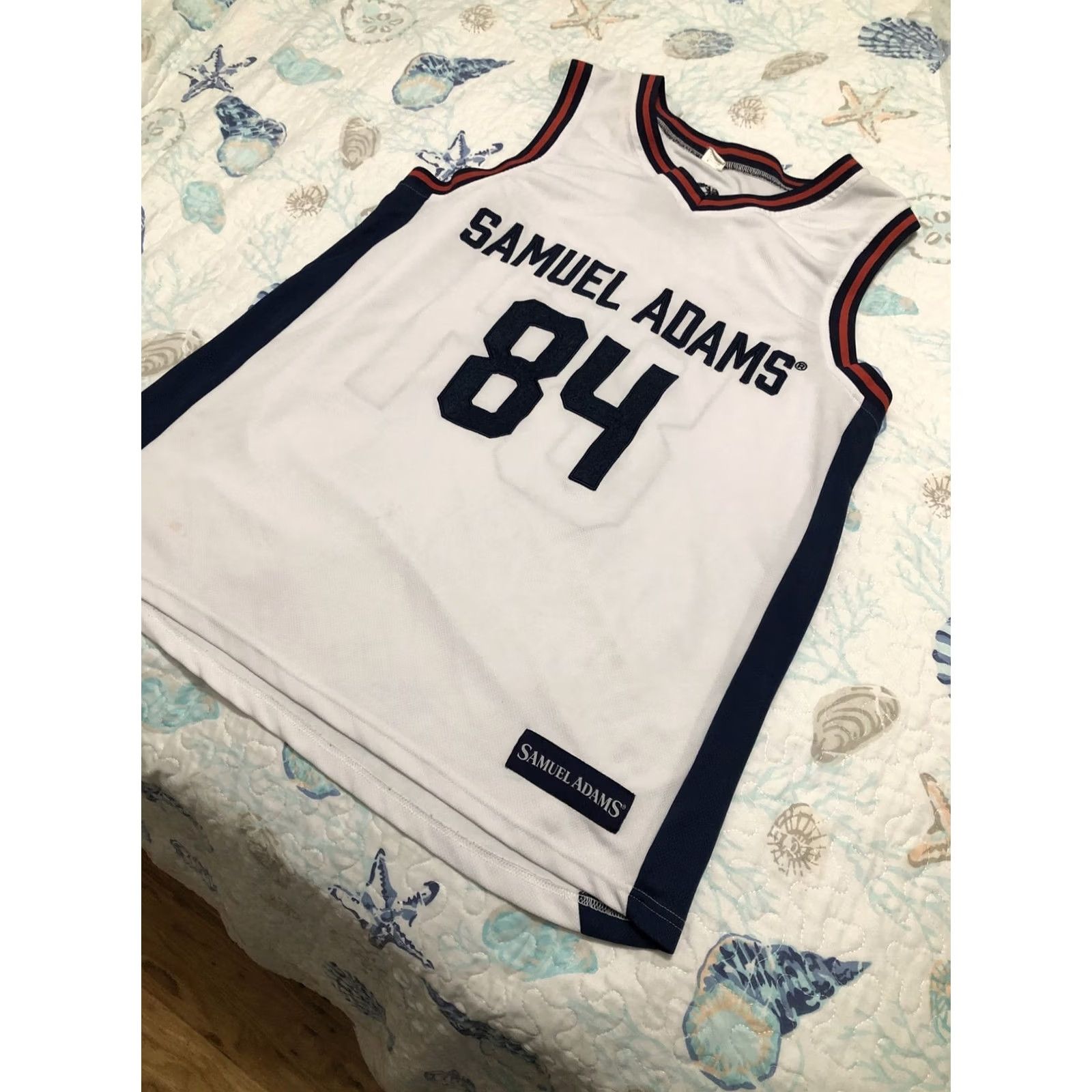 Vintage VINTAGE Samuel Adams Polyester Jersey..SIZE XL Stitched Jersey Sleeveless White Men XL Sports Size US XL / EU 56 / 4 - 3 Thumbnail