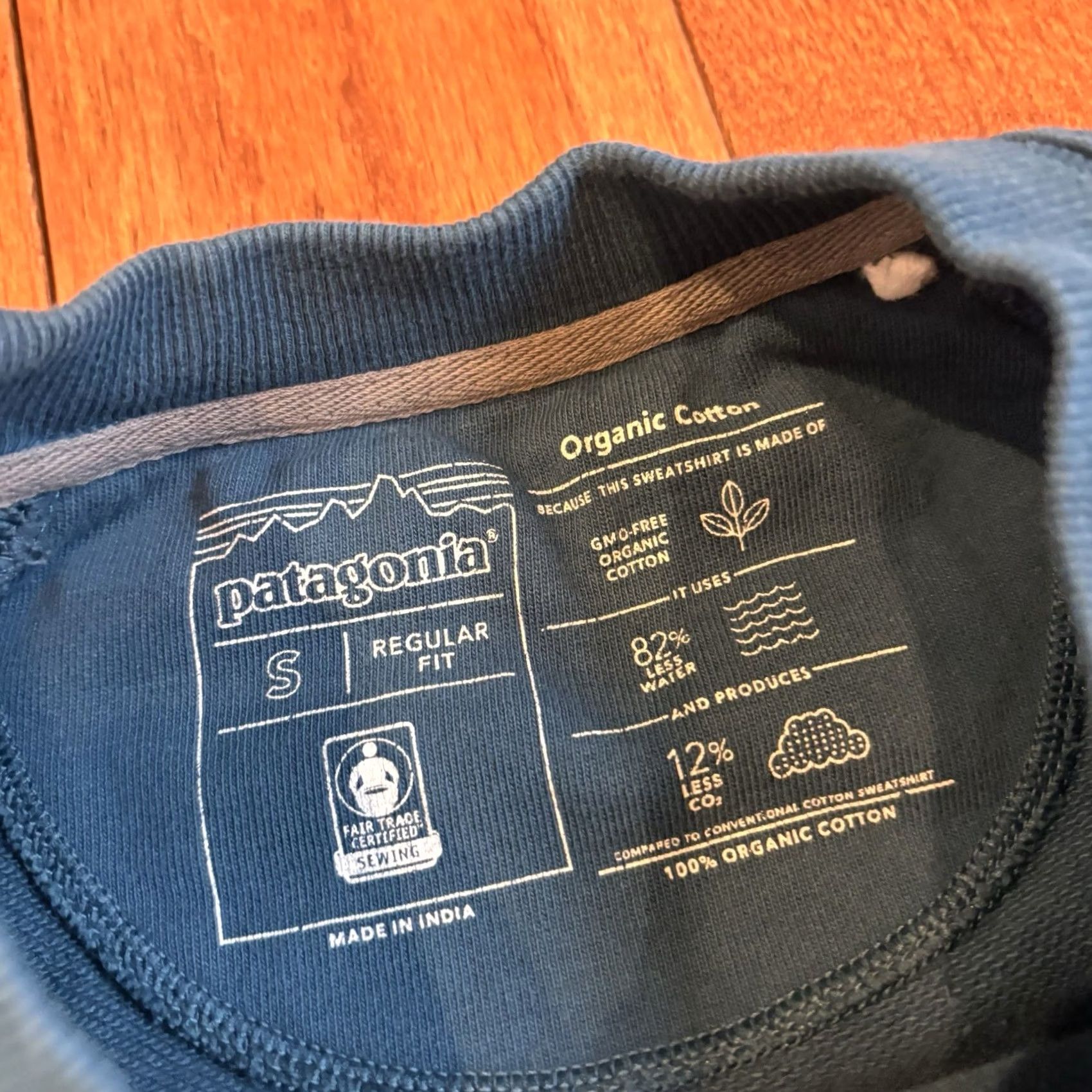 Patagonia Patagonia Sweatshirt Mens Small Blue P-6 Logo Organic Crew STY39603 Size US S / EU 44-46 / 1 - 7 Thumbnail