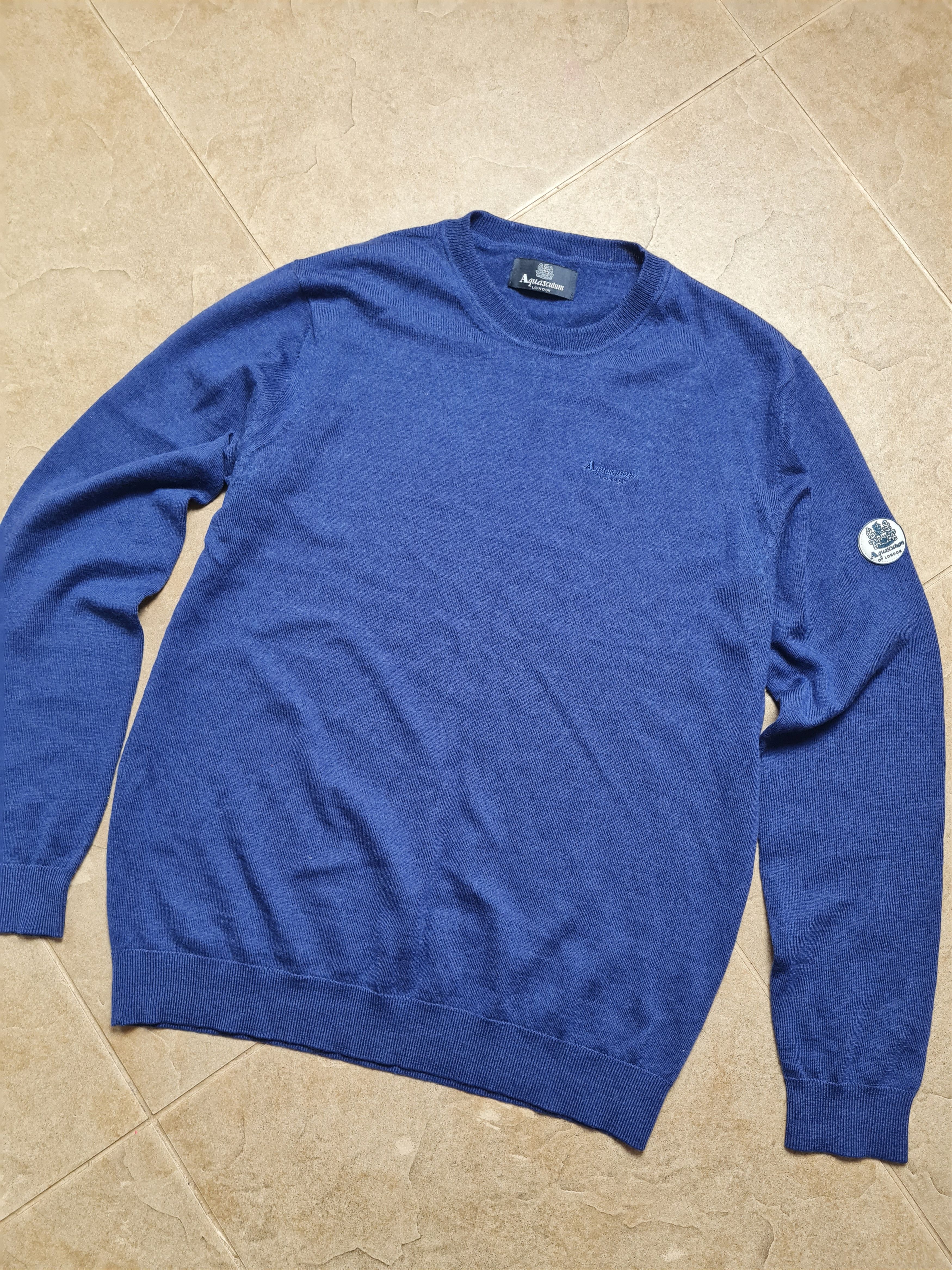Aquascutum Aquascutum London Men's Wool Knit Crew Neck Sweater Jumper Size US M / EU 48-50 / 2 - 4 Thumbnail