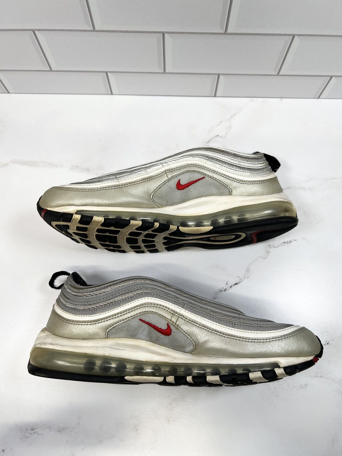 Nike Nike Air Max 97 97s Silver Bullet Bullets Men 2017 Size US 10.5 / EU 43-44 - 6 Thumbnail