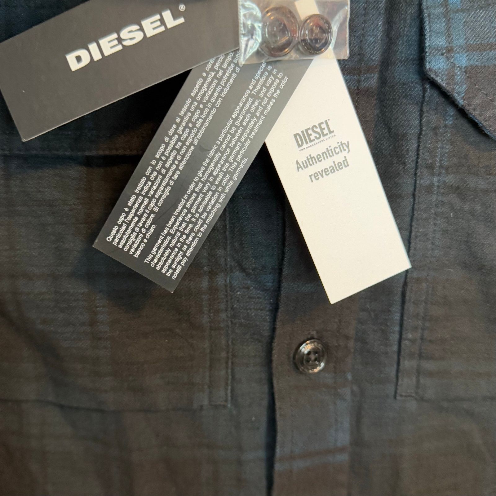 Diesel NWT Diesel Plaid Fading Flannel Button Up Shirt Men’s Size S Size US S / EU 44-46 / 1 - 5 Thumbnail