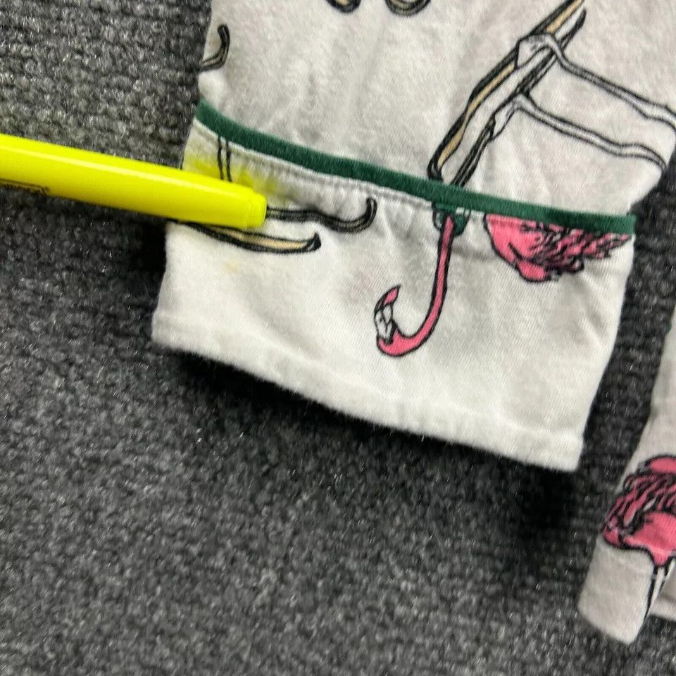 Life is Good Life is Good Sleep Shirt Womens Small Button Up Flamingos Size S / US 4 / IT 40 - 7 Thumbnail
