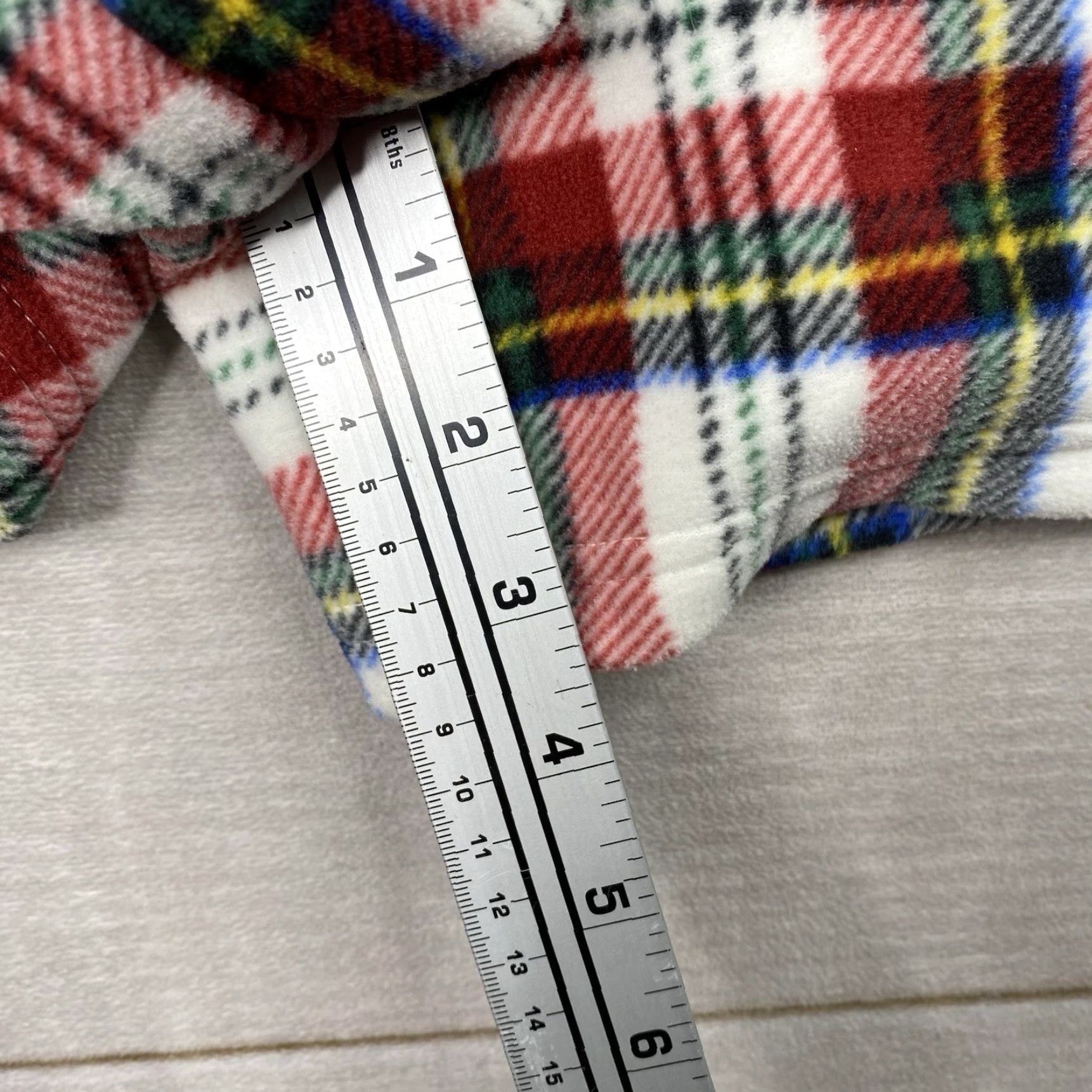 Old Navy NWT Old Navy Womens Pajamas Sz S Plaid Fleece Cozy Shortall Romper Shorts 1 Pc Size 28" / US 6 / IT 42 - 7 Thumbnail