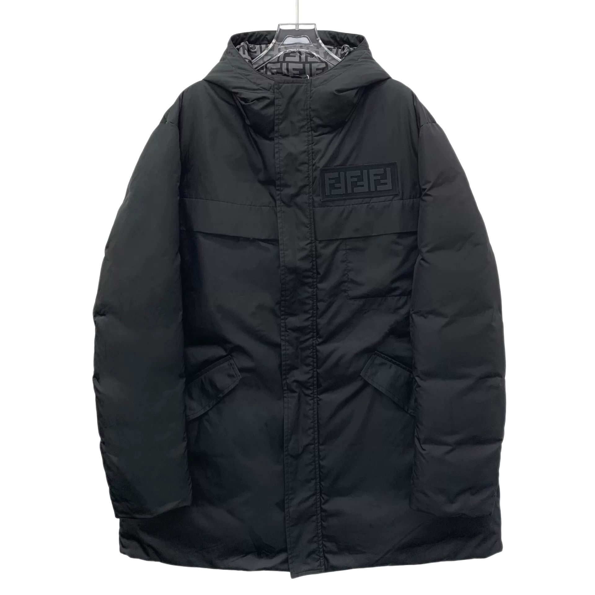 Fendi Fendi FF Monogram Lining Hooded Parka Size 50 Size US M / EU 48-50 / 2 - 1 Thumbnail