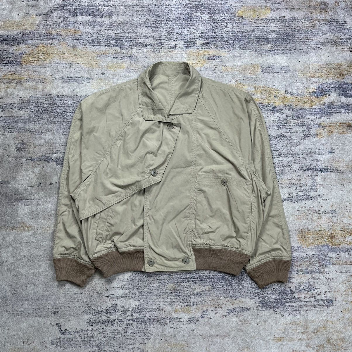 Issey Miyake Vintage 90s Renoma asymmetrical button bomber jacket Size US M / EU 48-50 / 2 - 1 Thumbnail