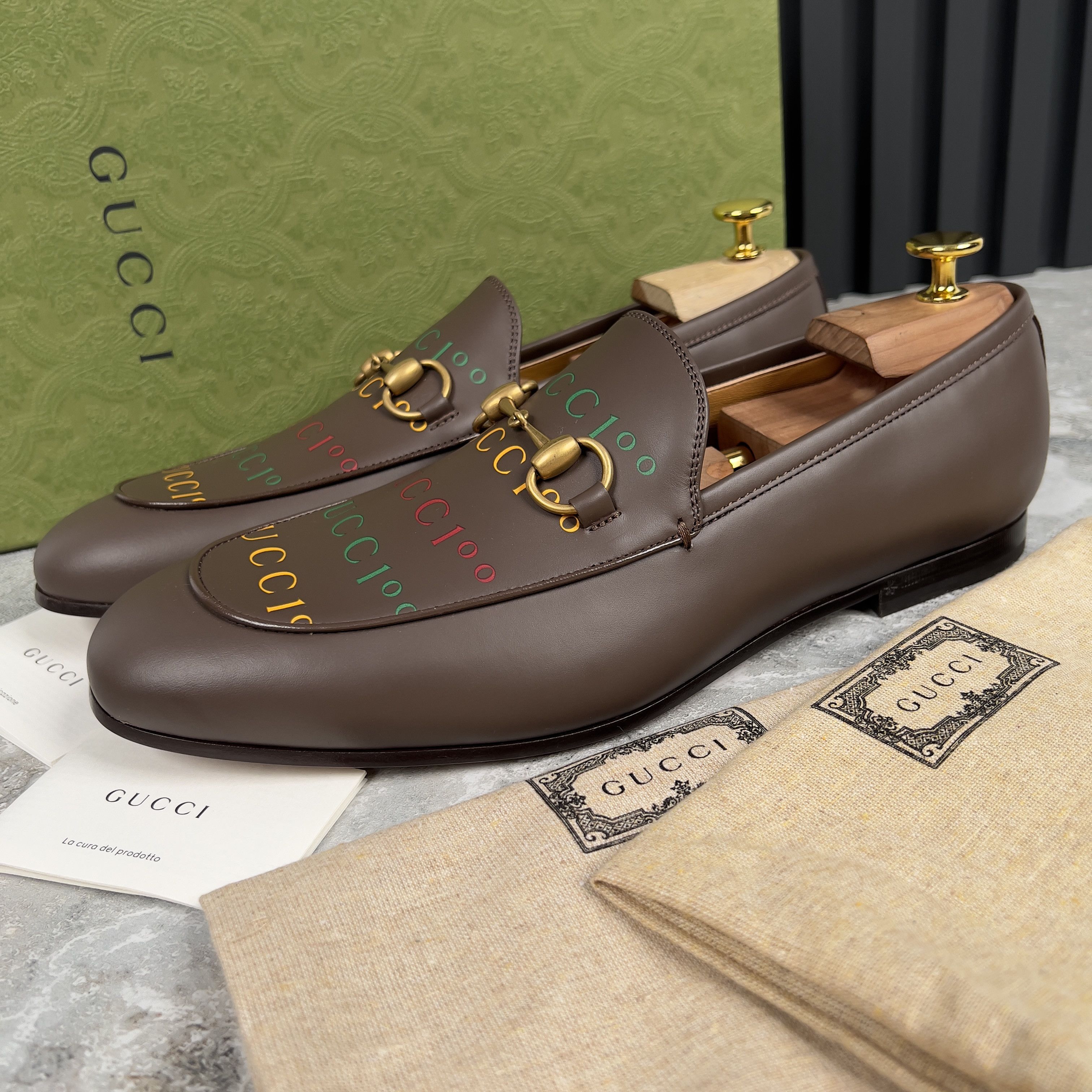 NEW Gucci Jordaan 100 Anniversary Horsebit Penny Loafer