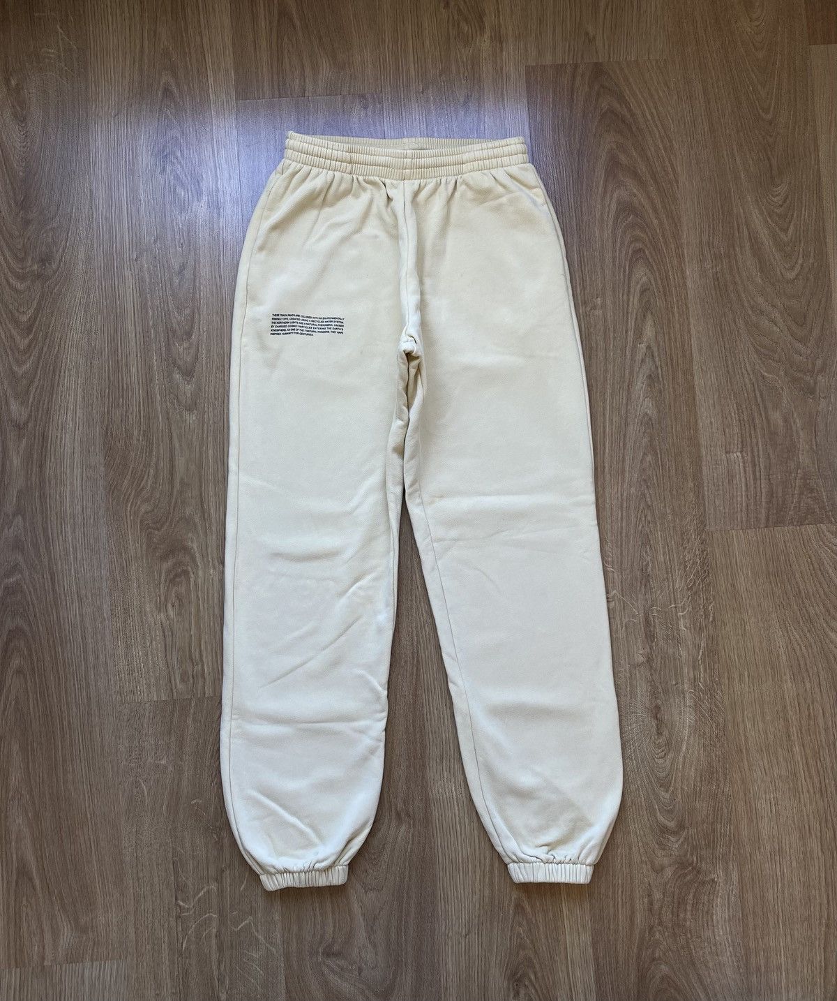 Pangaia Pangaia XS Organic Cotton Track Pants Cream Size 26" / US 2 / IT 38 - 1 Thumbnail