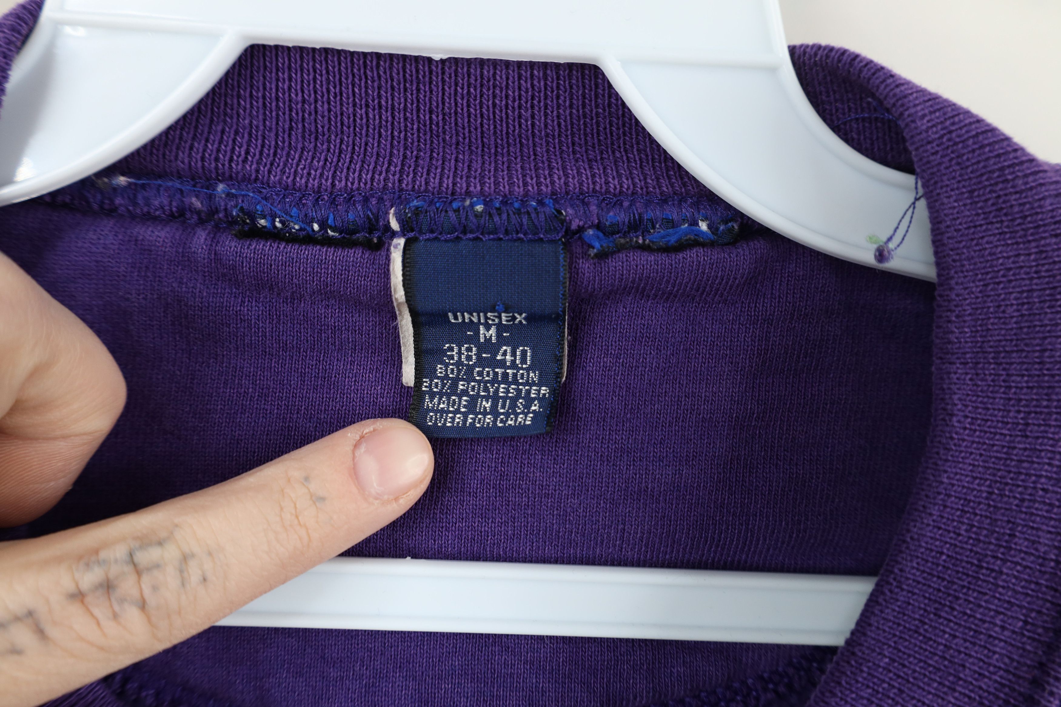 Lands' End × Vintage Vintage 90s Lands End Motorcycle Sweatshirt Purple USA Size US M / EU 48-50 / 2 - 12 Thumbnail