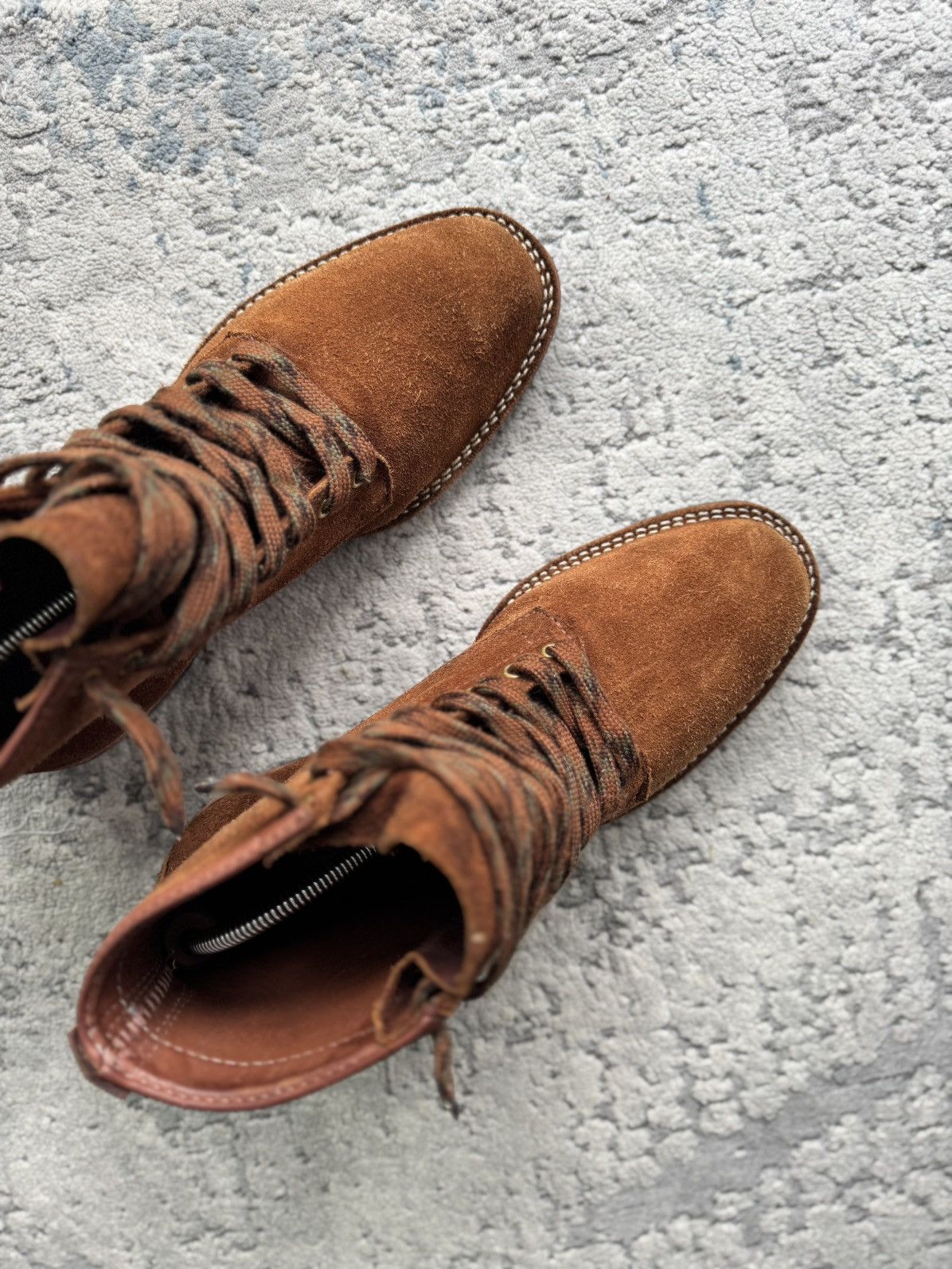 WESCO Wesco X Iron Heart Jonhannes Suede Brown Boots Size 10D Size US 11 / EU 44 - 16 Thumbnail