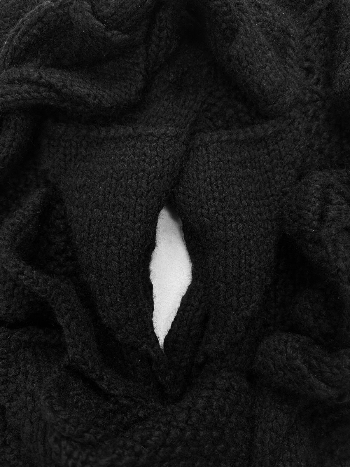 Helmut Lang SS02 Helmut Lang ‘Braided’ Cashmere Black Knitted Sweater Size US M / EU 48-50 / 2 - 2 Thumbnail
