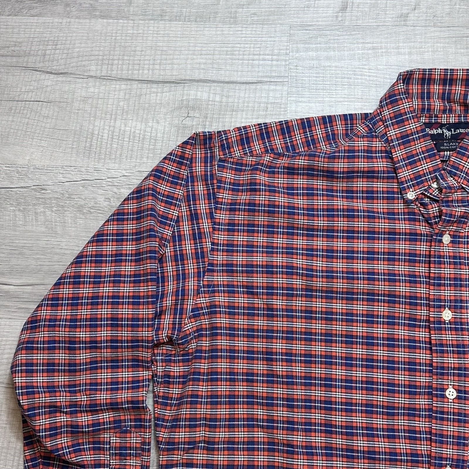 Polo Ralph Lauren Polo Ralph Lauren Mens Large Plaid Button Down "Blake" Shirt Size US L / EU 52-54 / 3 - 6 Thumbnail