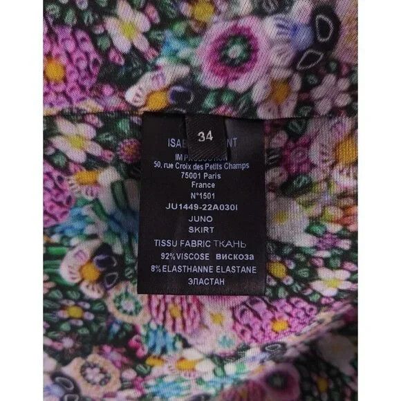 Isabel Marant Isabel Marant Juno Fluid Mini Skirt Size 34 XS Multicolored Size 26" / US 2 / IT 38 - 11 Thumbnail