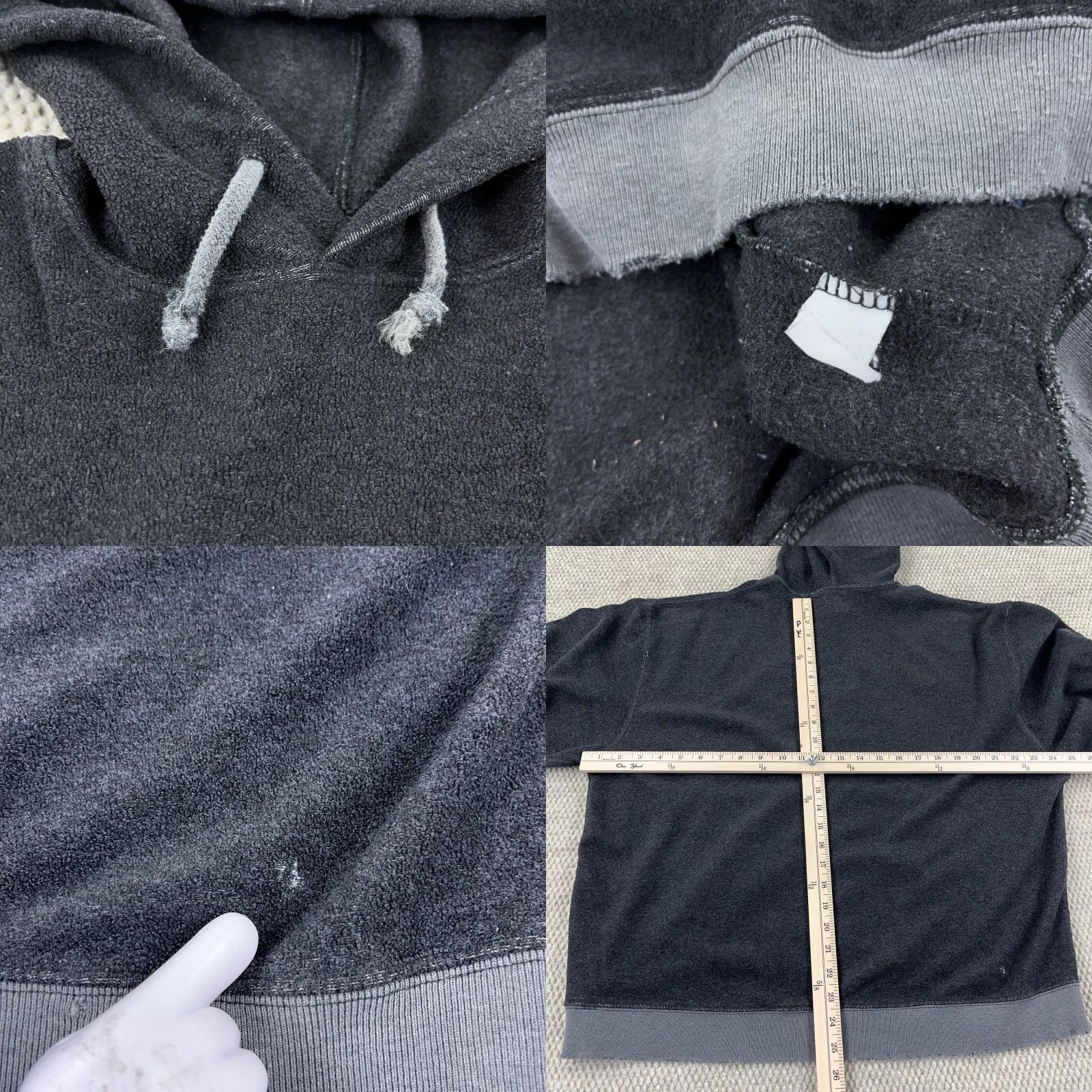 Gap VINTAGE Gap Hoodie Men L Gray 90s Grunge Logo Embroidered Fleece Pullover Athletic Sports Graphic Print Heavyweight Hooded Casual Pullover Mens Size US L / EU 52-54 / 3 - 9 Thumbnail