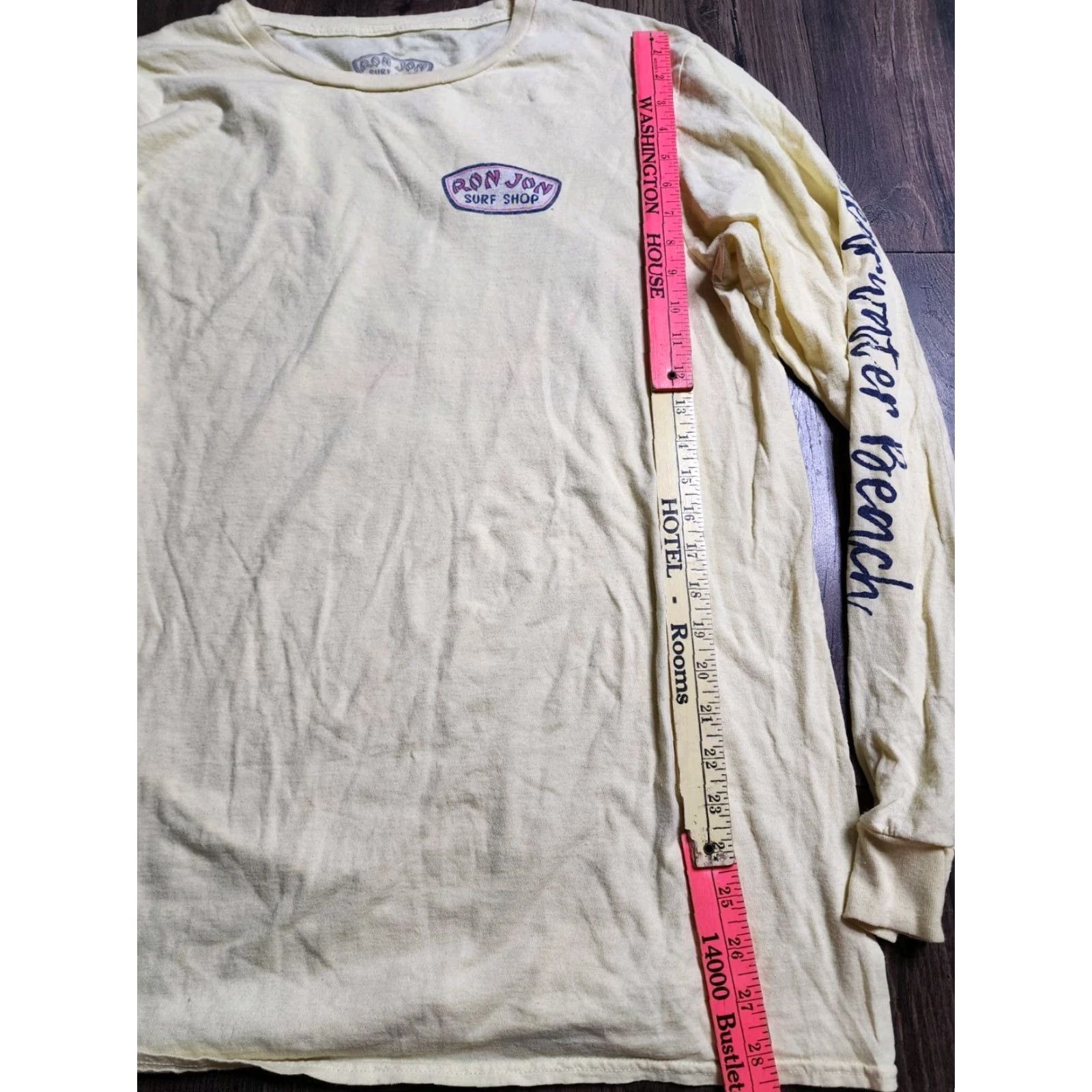 Ron Jon Surf Shop Ron Jon Surf Shop Long Sleeve T-Shirt Adult XL Yellow Surf Beach Graphic Unisex Size US XL / EU 56 / 4 - 3 Thumbnail