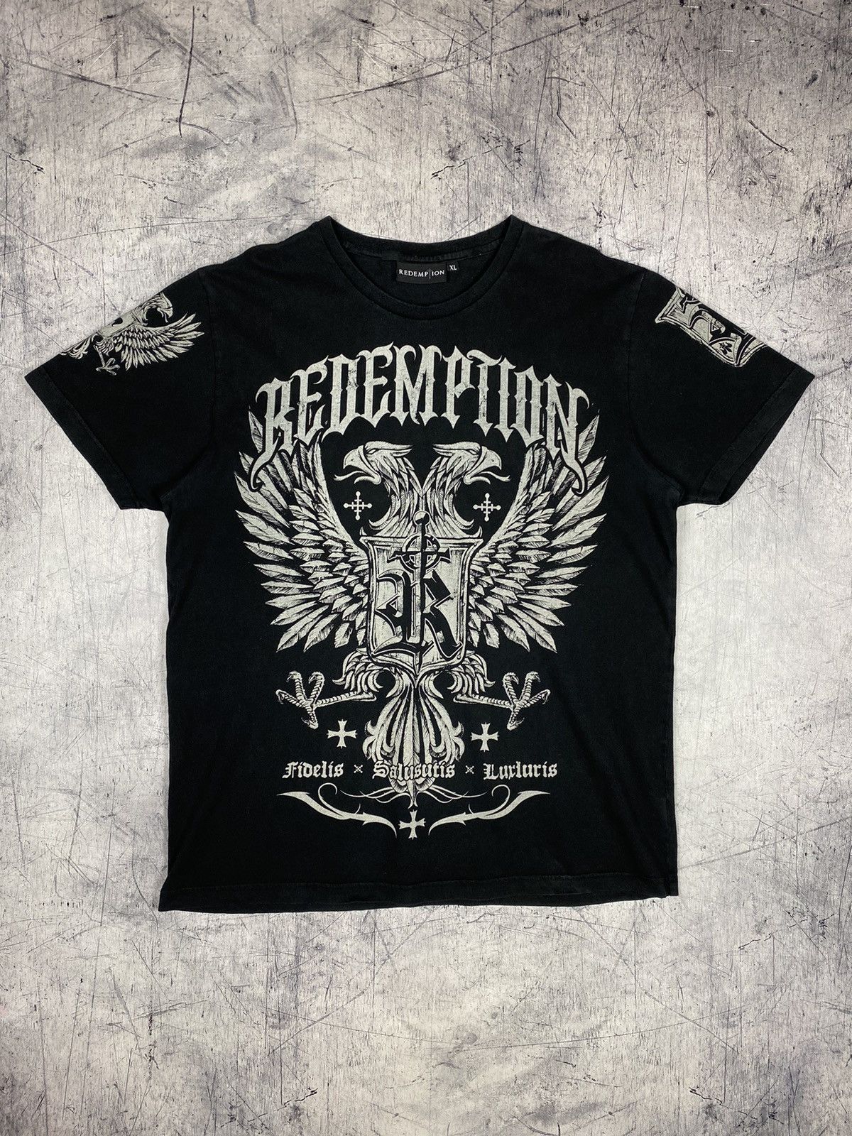 Designer Redemption Affliction Style Y2K Hype T Shirt Tee Size US XL / EU 56 / 4 - 2 Thumbnail