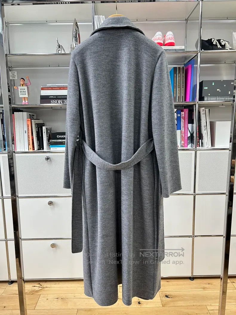 The Row The Row Long wool coat with grey lapels Size XS / US 0-2 / IT 36-38 - 3 Thumbnail