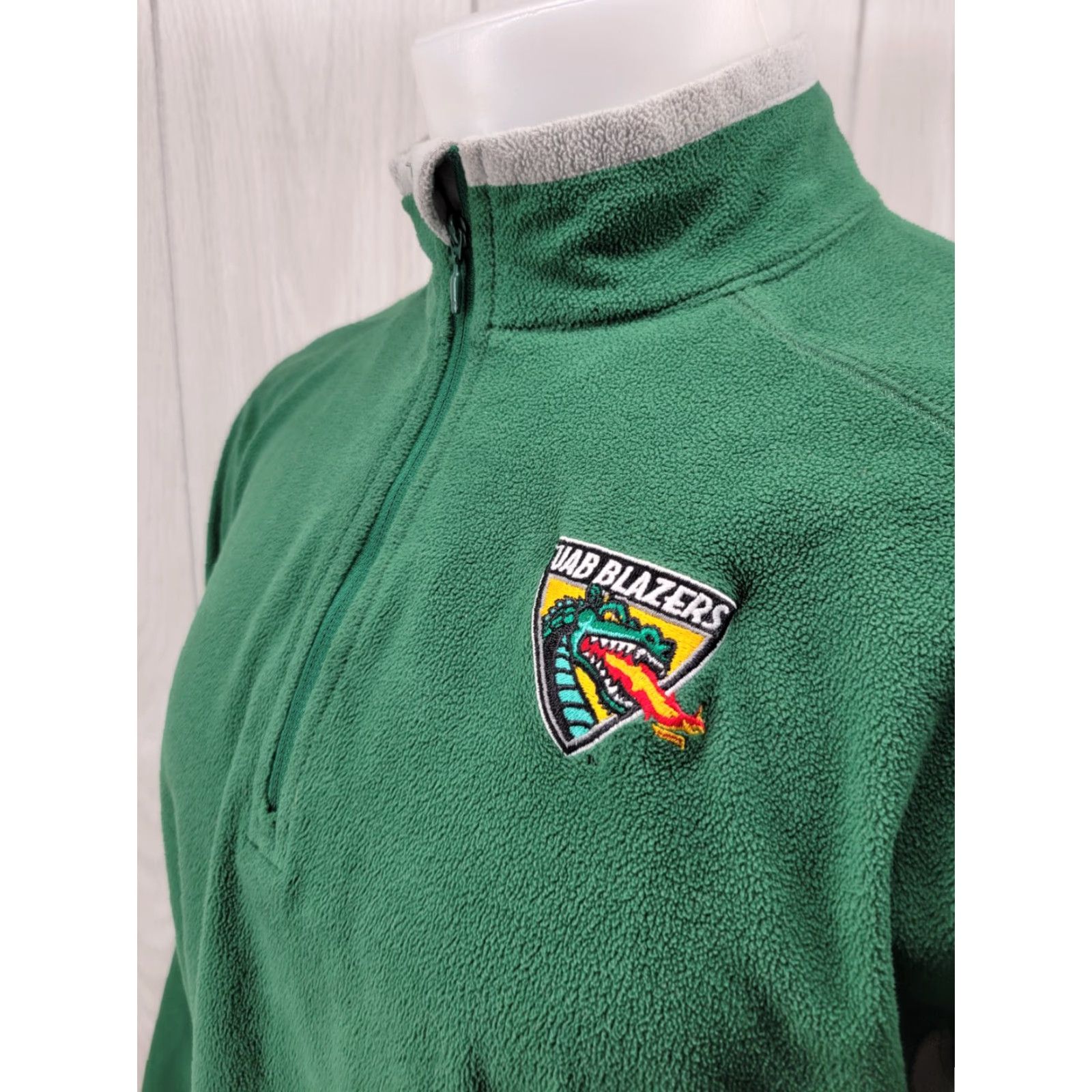 Vintage Columbia UAB Blazers 1/4 Zip Long Sleeve Men’s Size Medium Green Solid Pullover Windbreaker Size US M / EU 48-50 / 2 - 3 Thumbnail