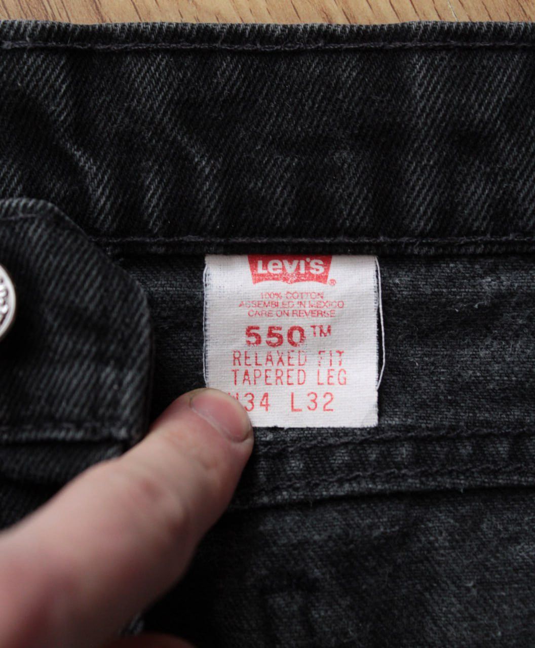 Levi's × Levi's Vintage Clothing 🔥 Vintage Levis 550 Distressed Denim Washed Pants Jeans Size US 34 / EU 50 - 6 Thumbnail