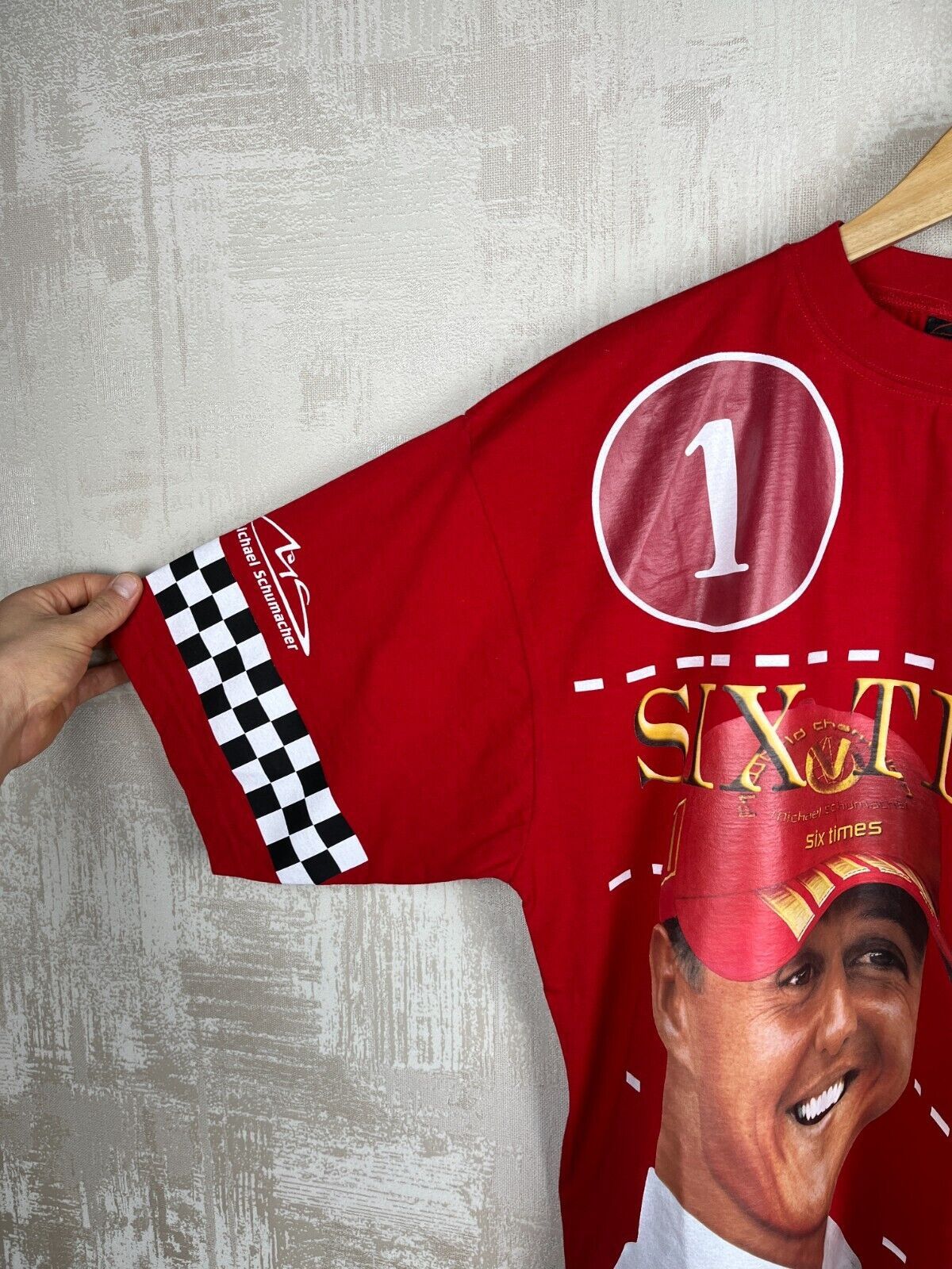 Formula 1 Michael Schumacher Six Times F1 World Champion T-shirt Size US XXL / EU 58 / 5 - 4 Thumbnail