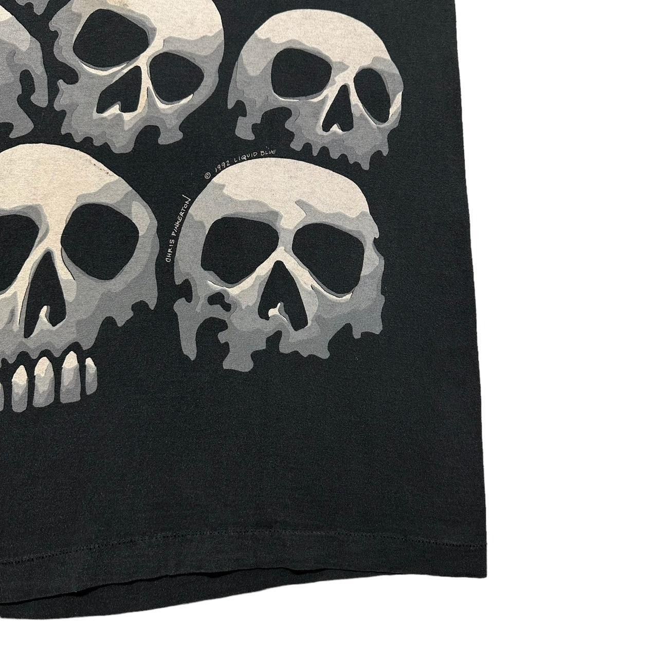 Liquid Blue × Vintage Vintage Liquid Blue Skullpile Skull Skeleton AOP T-Shirt Size US XL / EU 56 / 4 - 5 Thumbnail
