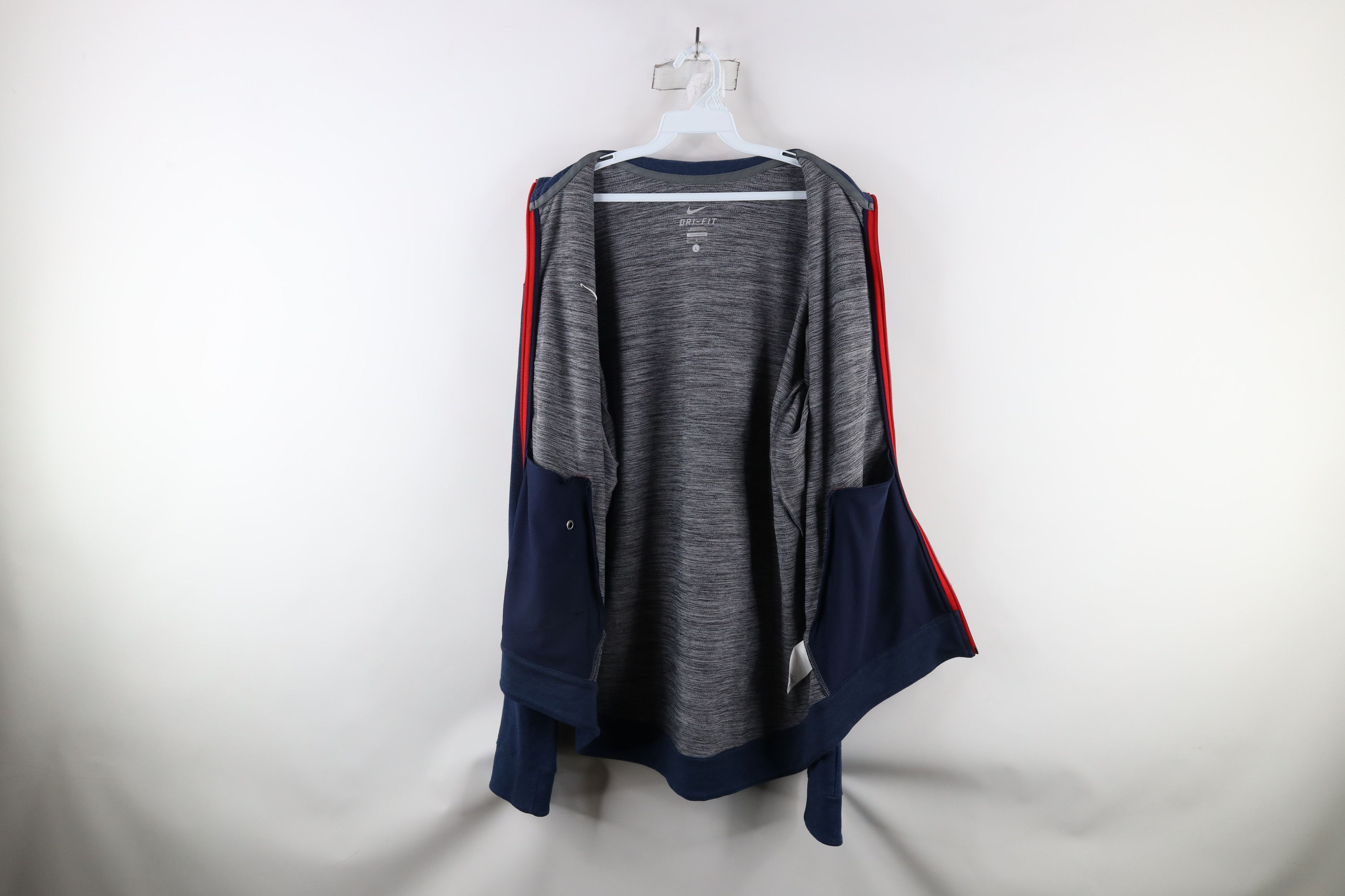 Nike × Vintage Nike Dri-Fit Mini Swoosh Knit Full Zip Tennis Track Jacket Size US L / EU 52-54 / 3 - 9 Thumbnail