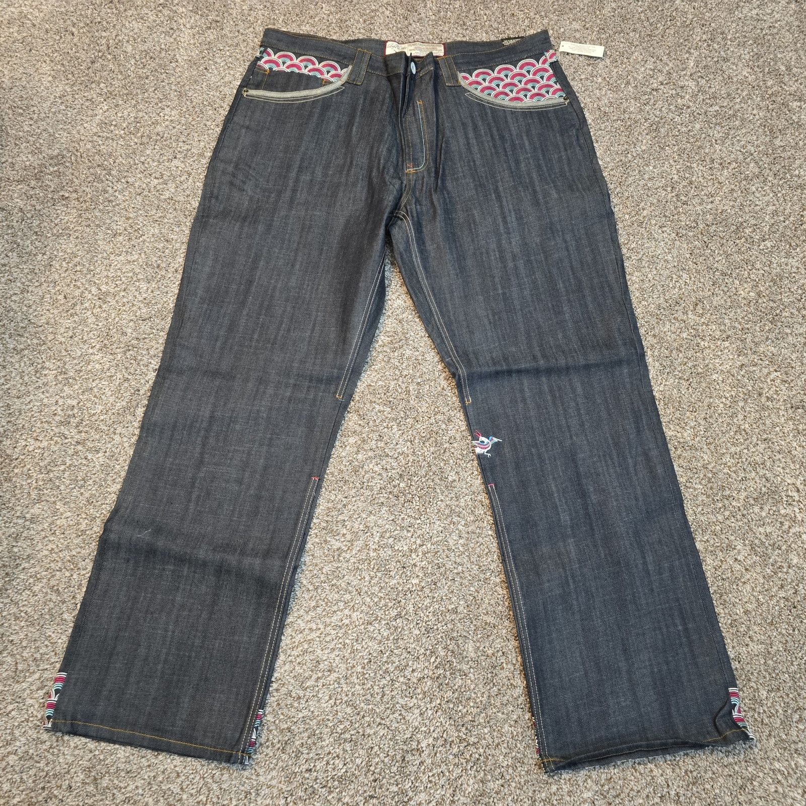 Artful Dodger NWT Y2K Vtg Artful Dodger Pastel Tiger Embroidered Jeans 42 Size US 42 / EU 58 - 3 Thumbnail