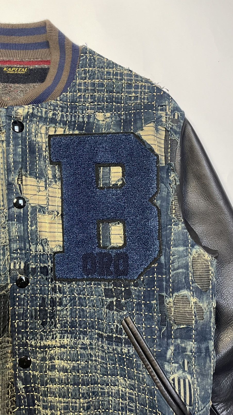 Kapital Boro Sashiko Bomber Jacket Size US M / EU 48-50 / 2 - 6 Thumbnail