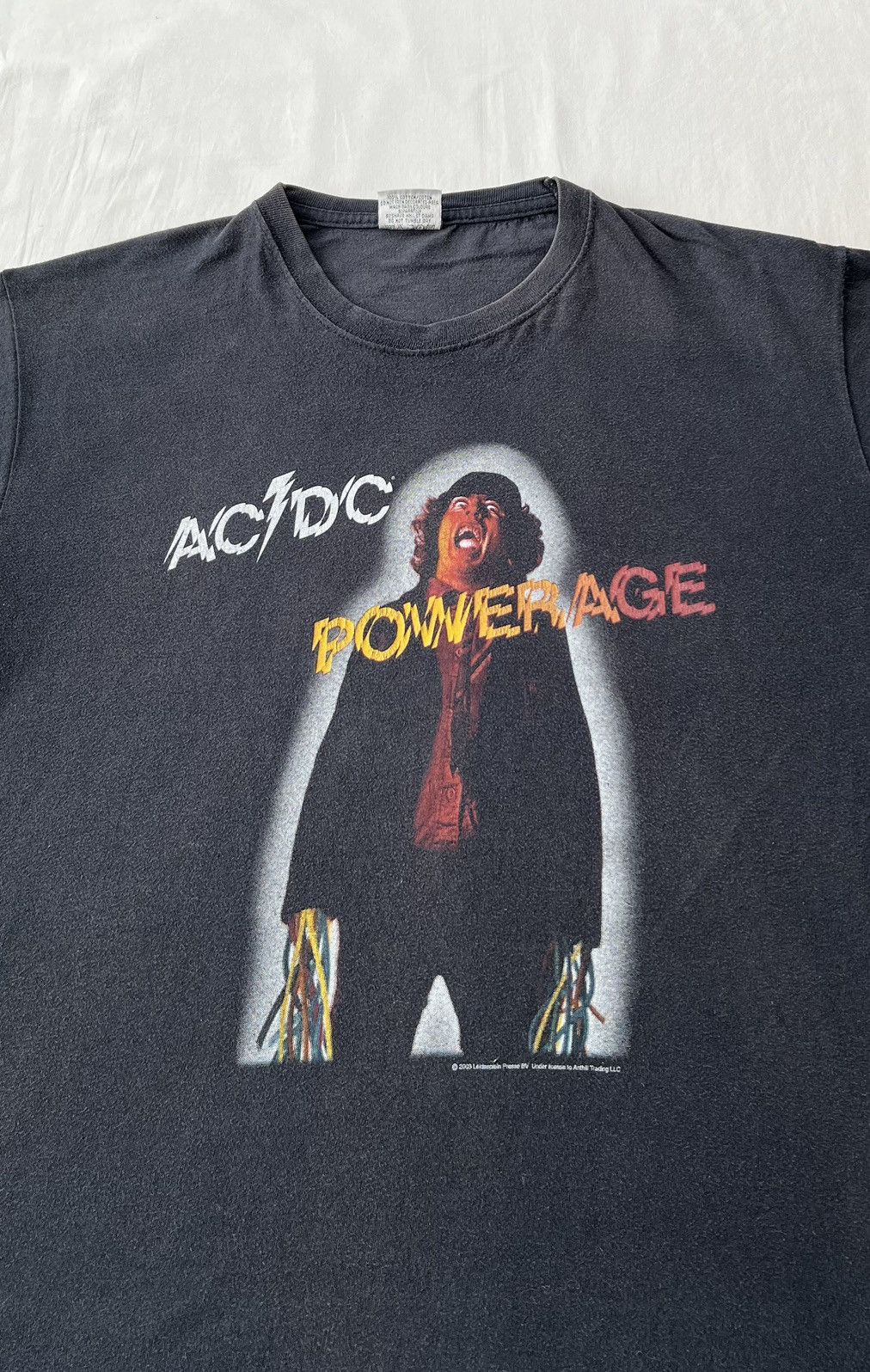 Band Tees Vintage 2003 AC/DC ACDC Powerage Black T-shirt Size US L / EU 52-54 / 3 - 5 Thumbnail