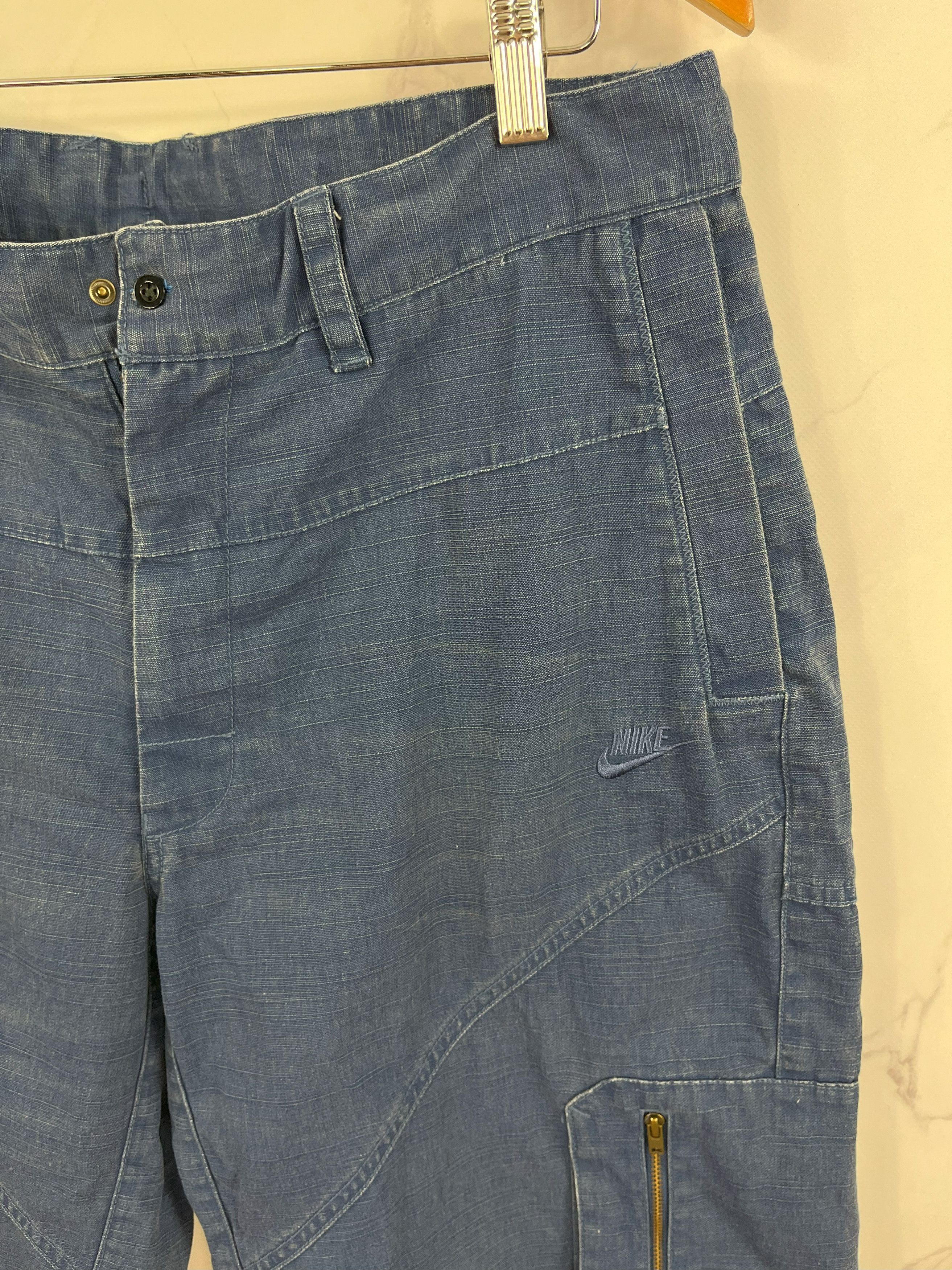 Nike Vintage Nike Denim Shorts Emboidered Logo Size L Size US 36 / EU 52 - 10 Thumbnail