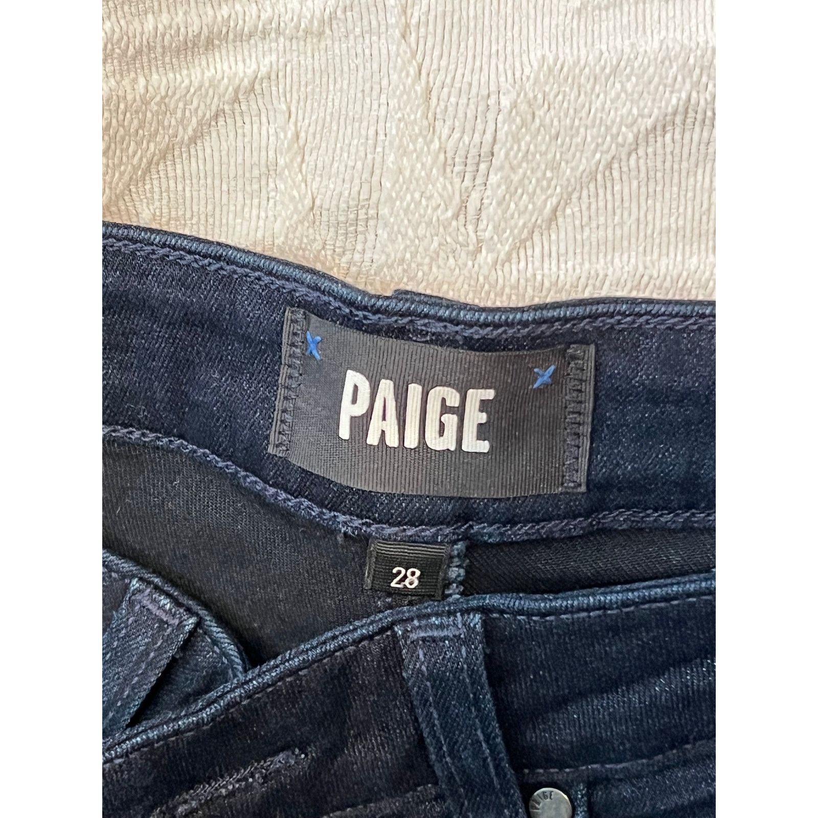 Paige Paige Margot Ankle Skinny Blue Jeans Woman 28x28 Size 38" / US 16 / IT 52 - 3 Thumbnail