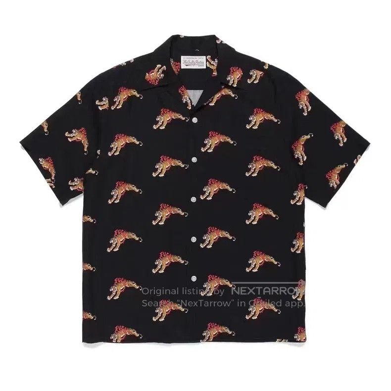 Wacko Maria Wacko Maria Tiger Shirt Hawaiian Shirt Size US S / EU 44-46 / 1 - 1 Thumbnail