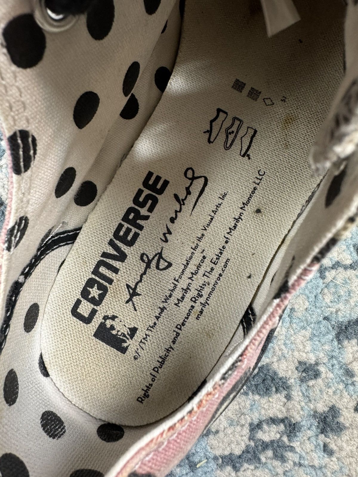 Converse Rare Vintage y2k Converse X Andy Warhol all-star chuck low Size US 7 / IT 37 - 14 Thumbnail