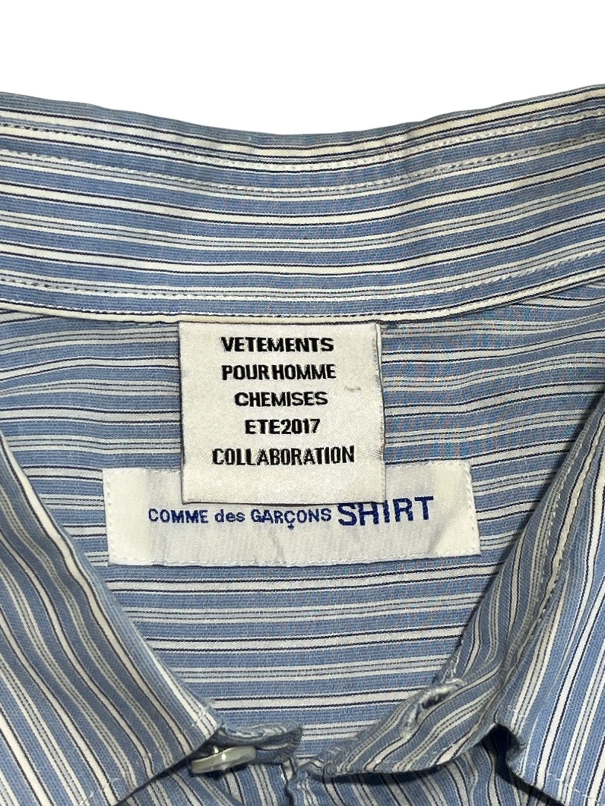 Comme des Garcons COMME des GARÇONS x VETEMENTS SHIRT Size US S / EU 44-46 / 1 - 3 Thumbnail