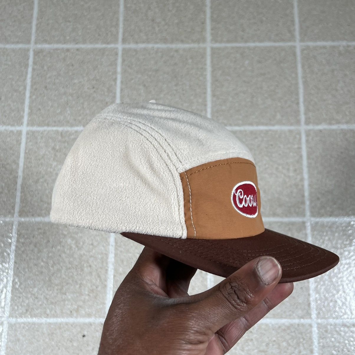 Other Coors Banquet Fleece Adjustable Strapback Hat Cap Tan Brown Size ONE SIZE - 2 Thumbnail