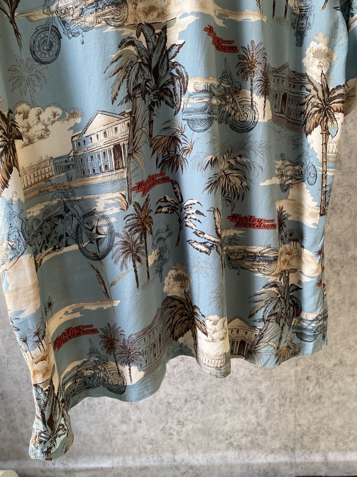 Harley Davidson × Tori Richard × Vintage Vintage 90s Harley Davidson By Tori Richard Hawaiian Shirt Size US L / EU 52-54 / 3 - 5 Thumbnail