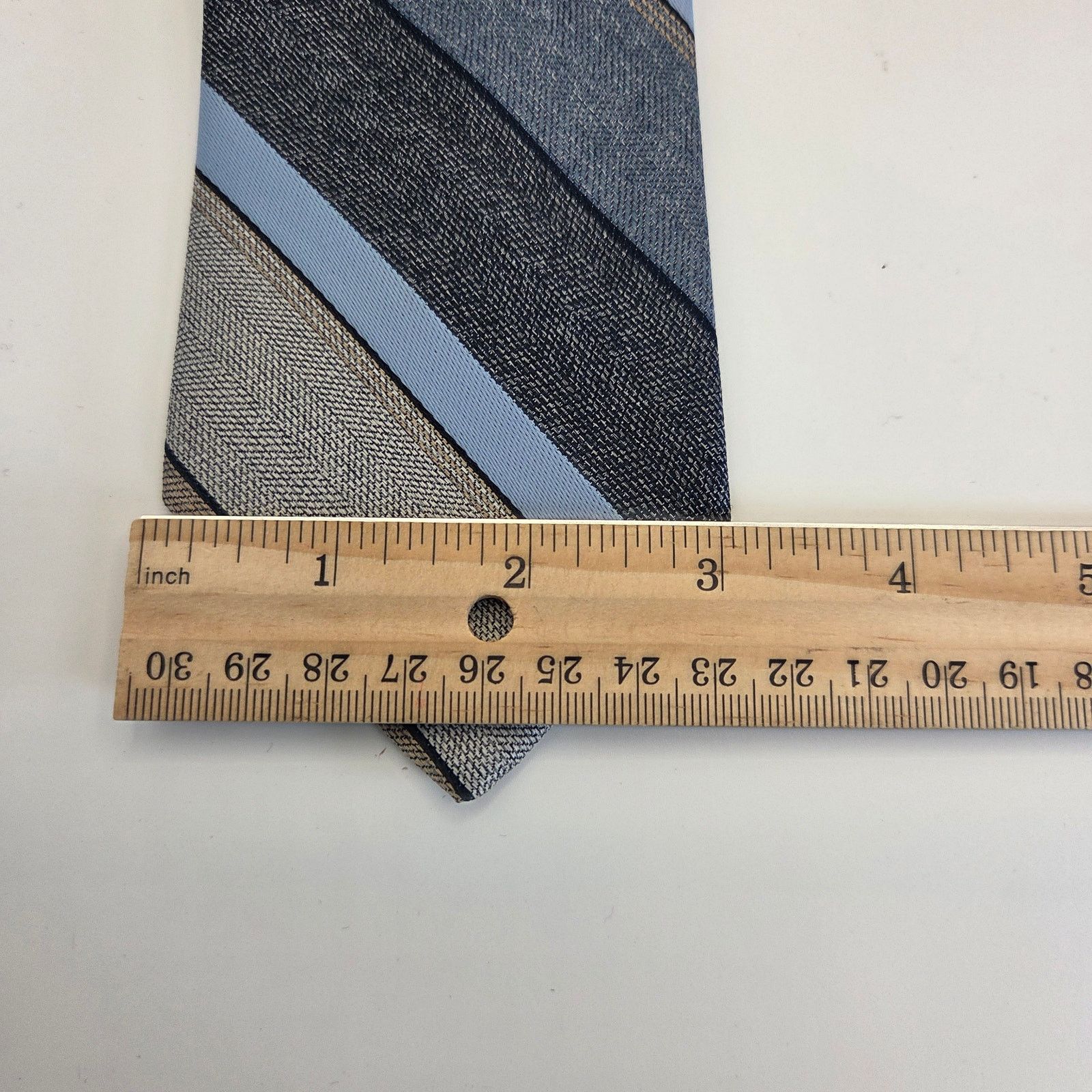 Vintage Vintage 70s Johnny Carson Striped Tie USA Size ONE SIZE - 3 Thumbnail