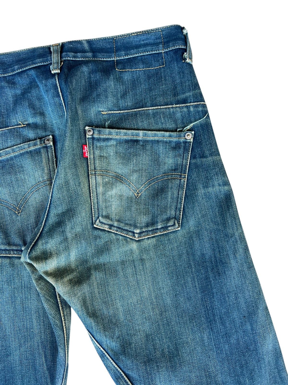 Levi's Vintage 2001 Levi’s Engineered Regular Dirty Mud Denim Jeans Size US 30 / EU 46 - 18 Thumbnail