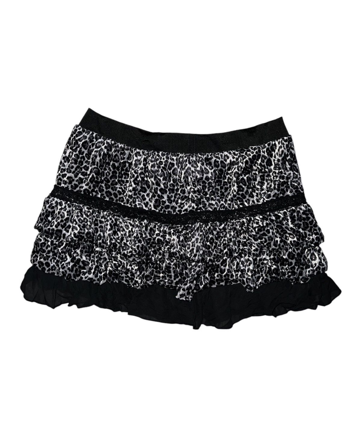 Japanese Brand Leopard lace mini skirt 🐆➕ Size 27" / US 4 / IT 40 - 2 Thumbnail