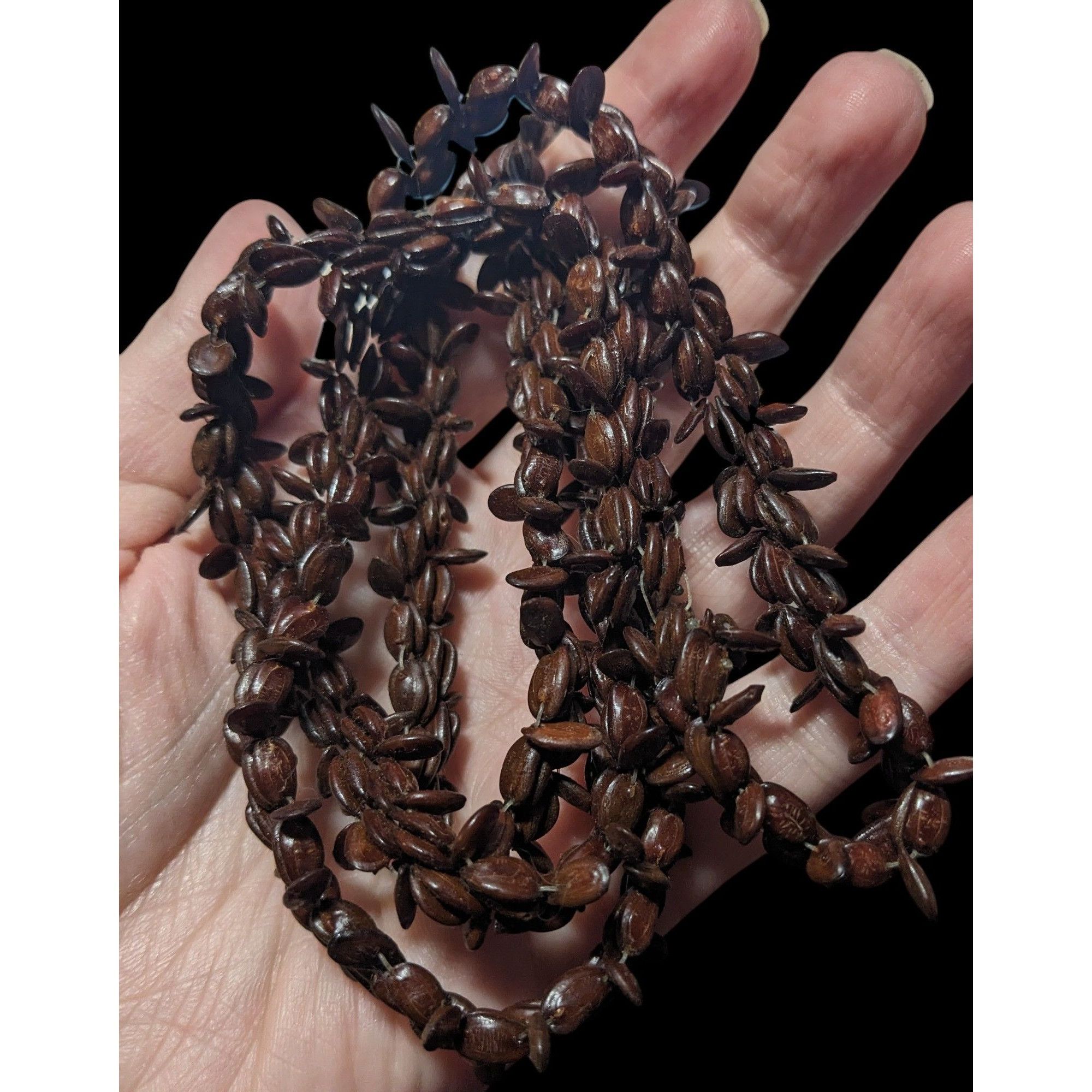 Other Nature Inspired Brown Koa Apple Seed Handmade Beaded Necklac Size ONE SIZE - 3 Thumbnail
