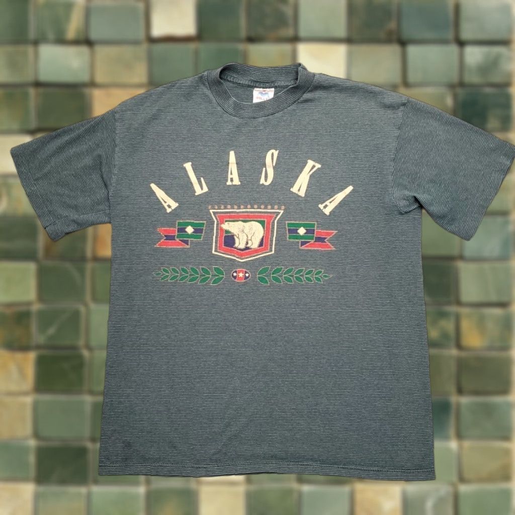 Vintage VINTAGE Alaska T Shirt Men M Nature Polar Bear Single Stitch USA TEE Size US M / EU 48-50 / 2 - 1 Thumbnail