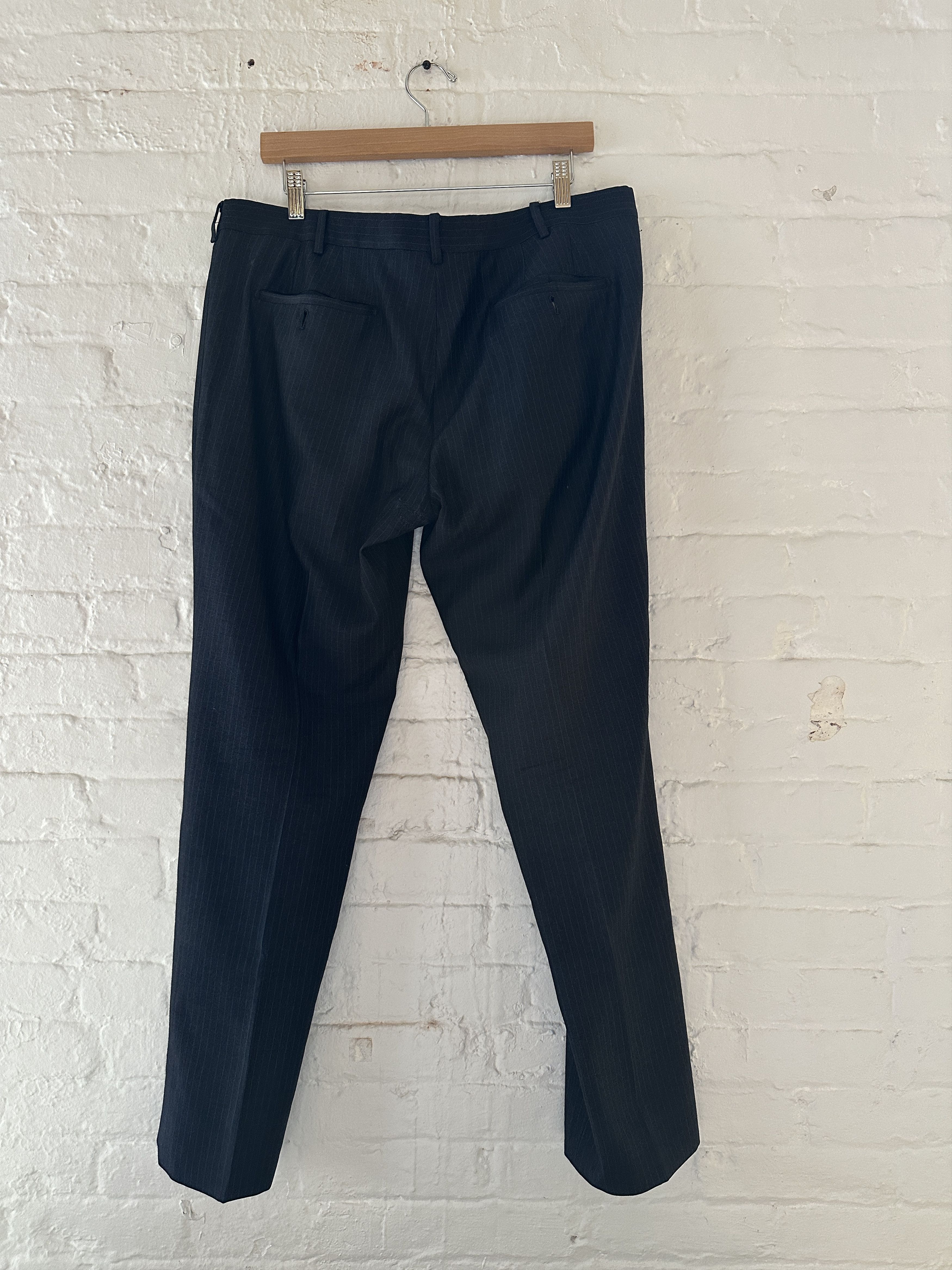 Prada Pinstriped Wool Trousers