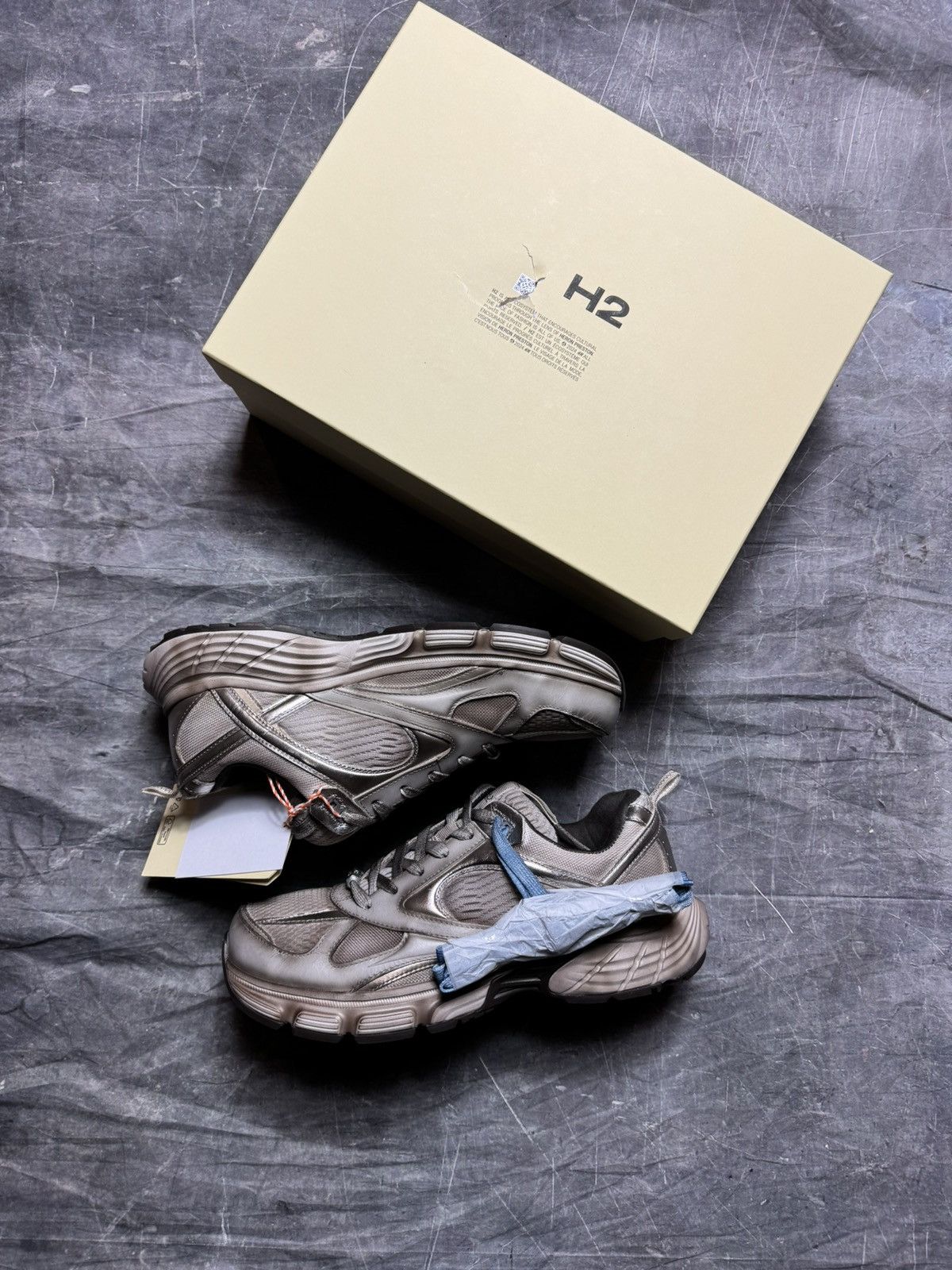 Heron Preston H2 by Heron Preston Chunky Sneakers in Brown Size US 12 / EU 45 - 1 Thumbnail