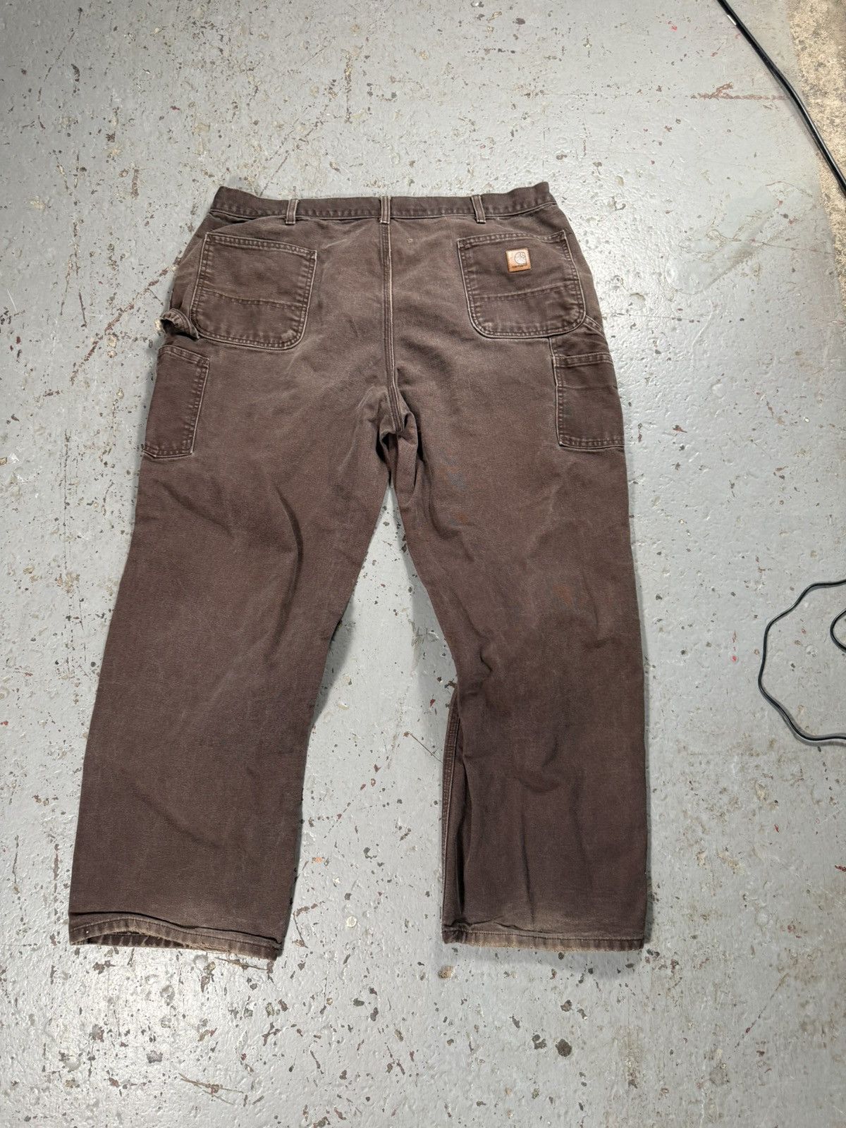 Carhartt Vintage Distressed Faded Mocha Brown Carhartt Carpenter Pant Size US 42 / EU 58 - 1 Thumbnail